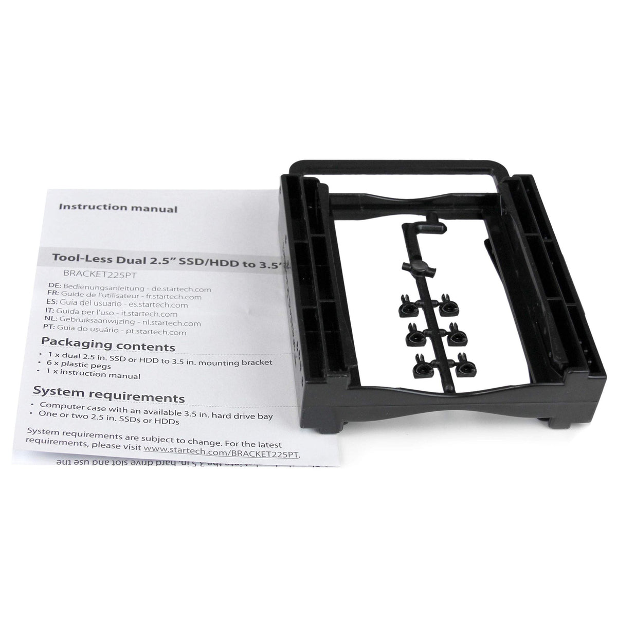 Tool-Less Dual 2.5" Drive Mounting Kit