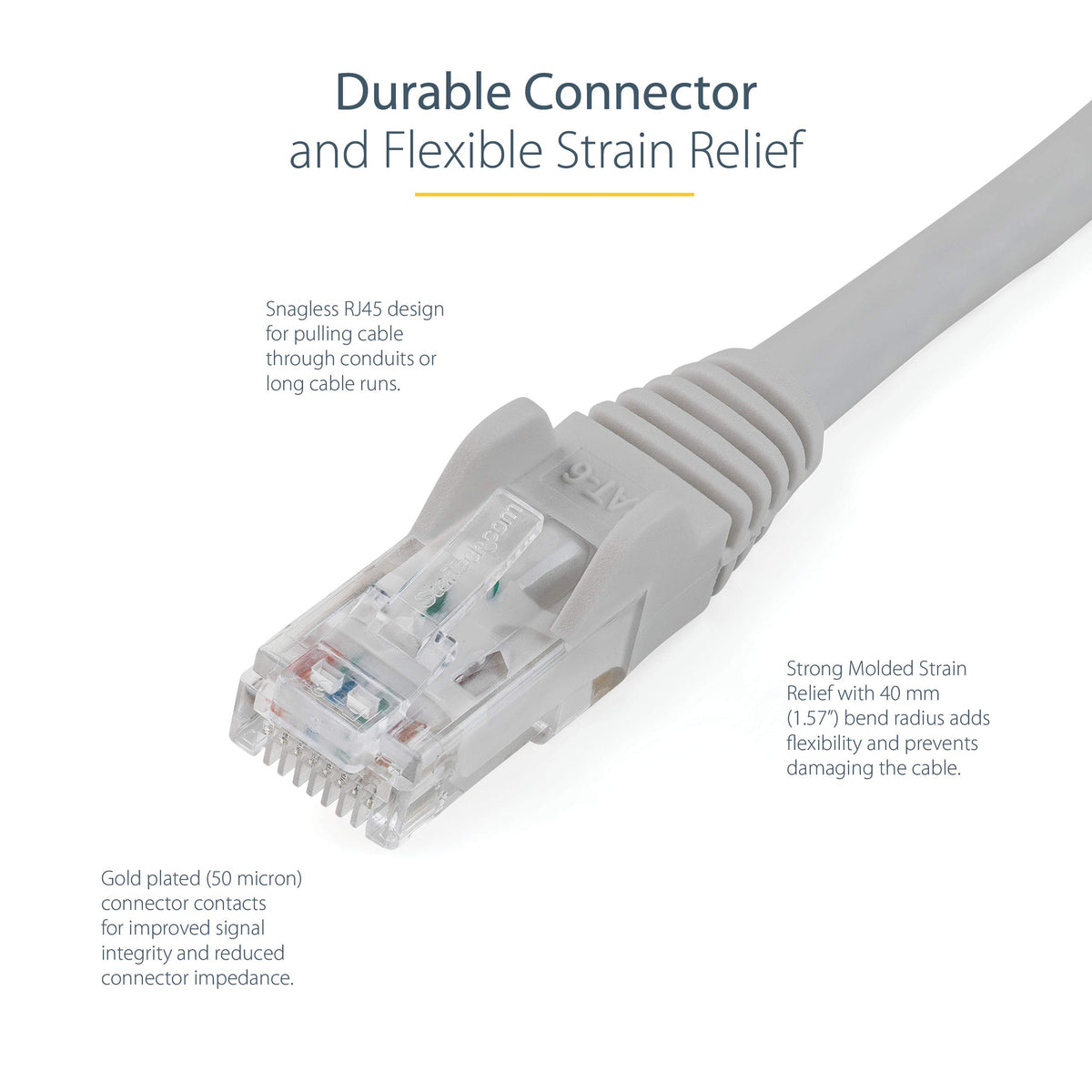 Cable Grey CAT6 Patch Cord 1.5 m