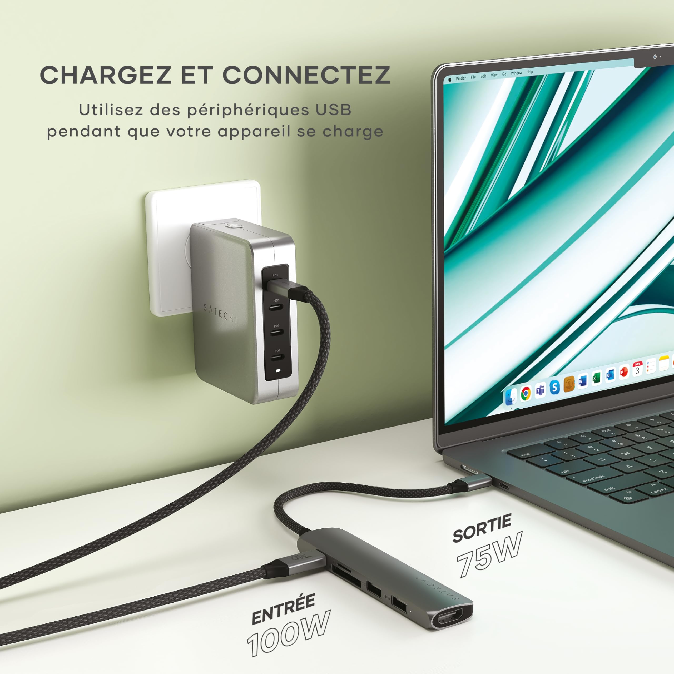 6-IN-1 USB-C MULTIPORT ADAPTER SP GRY