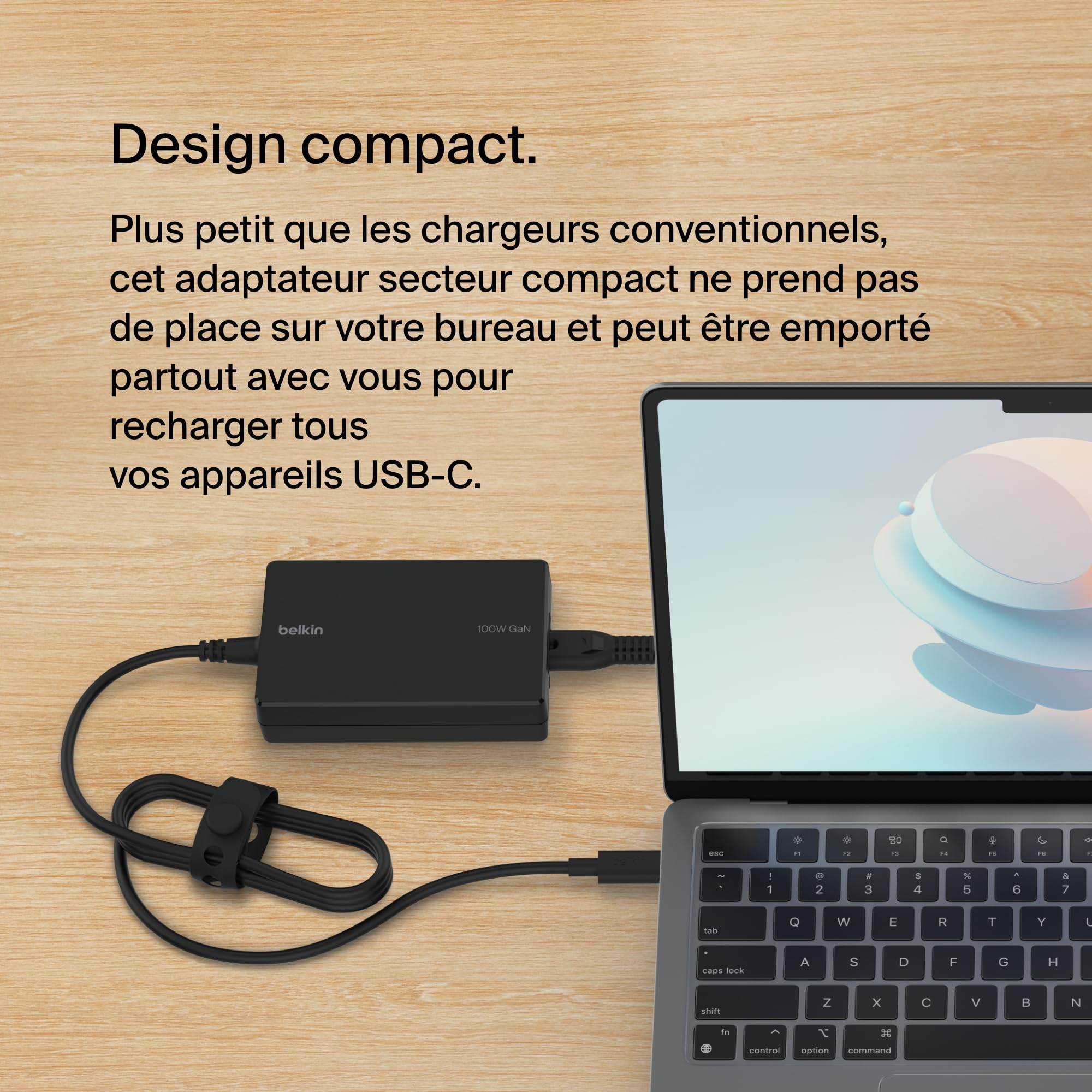 BELKIN USB-C Core GaN Travel Power Adapter 100W