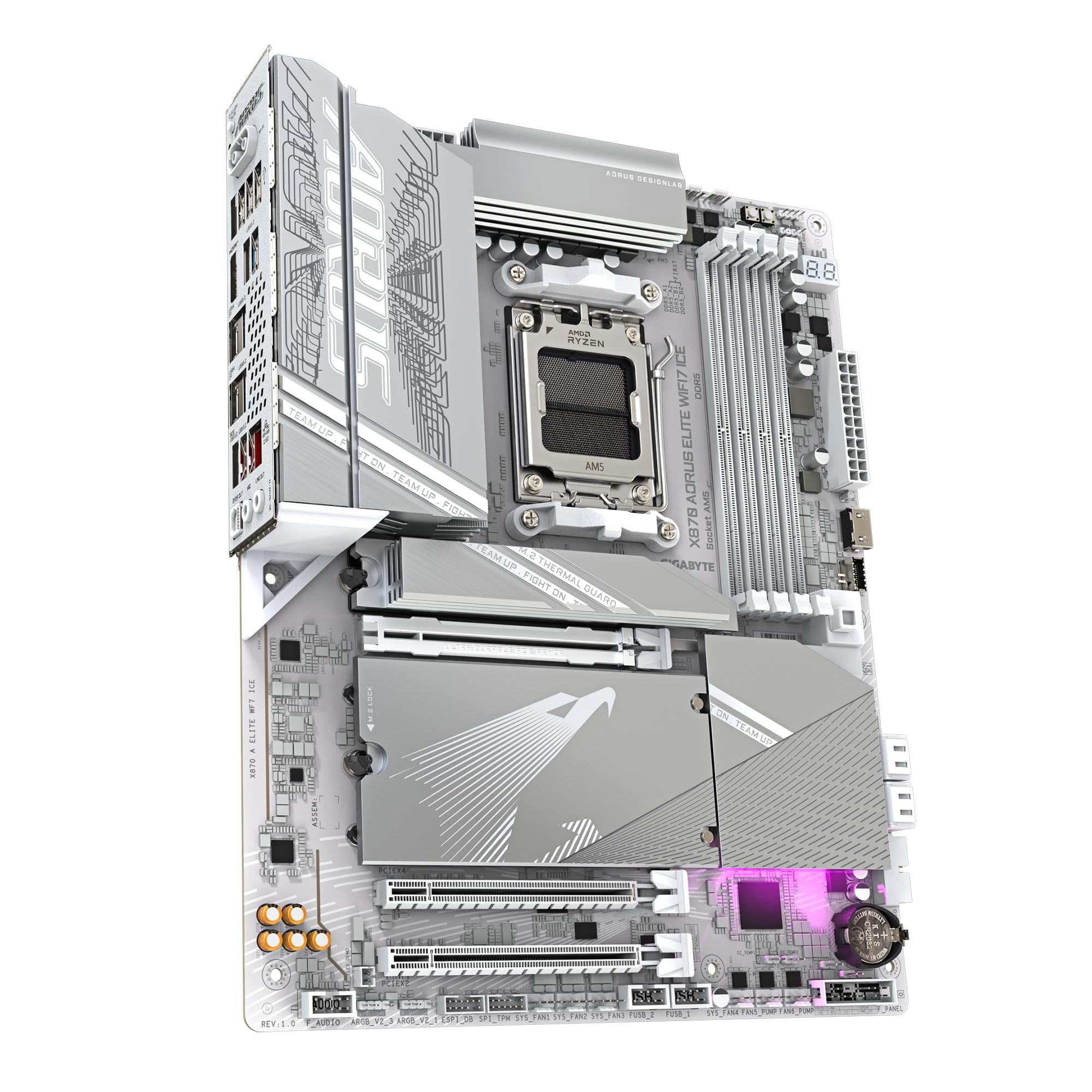 GIGABYTE X870 AORUS ELITE WIFI7 ICE AMD X870 Emplacement AM5 ATX