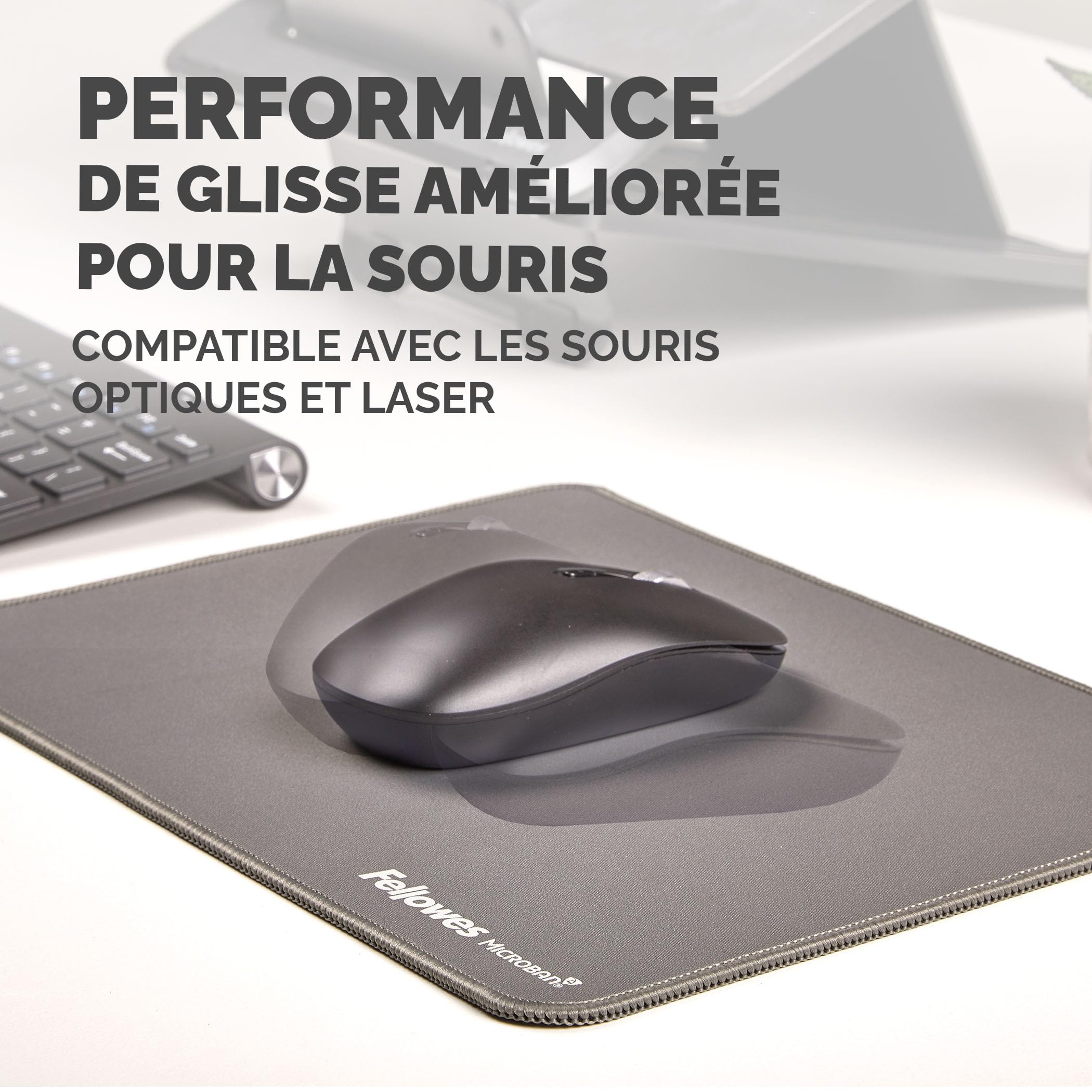 FELLOWES TAPIS DE SOURIS XL GRIS BREYTA