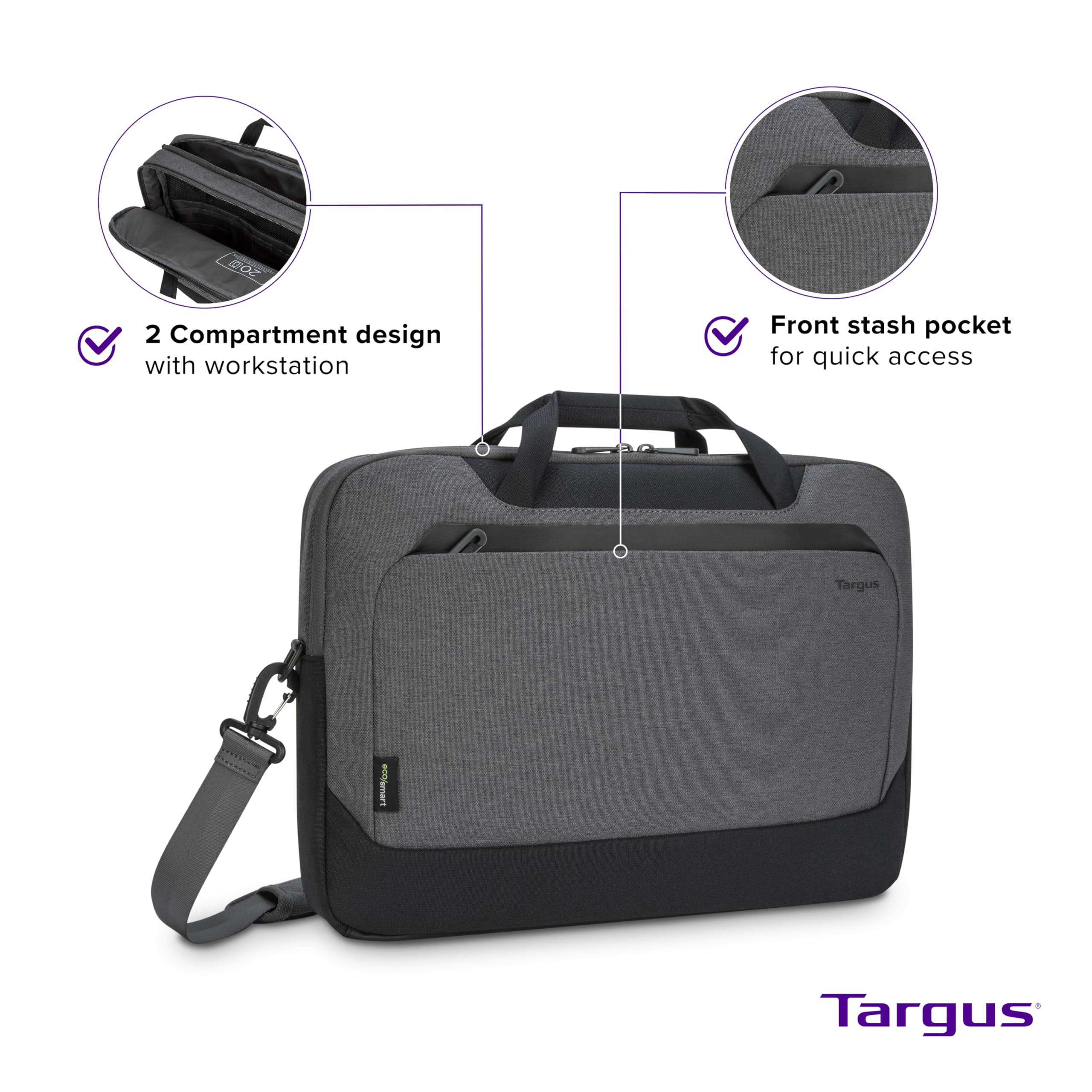 TARGUS Cypress Eco Slipcase 15.6p Grey