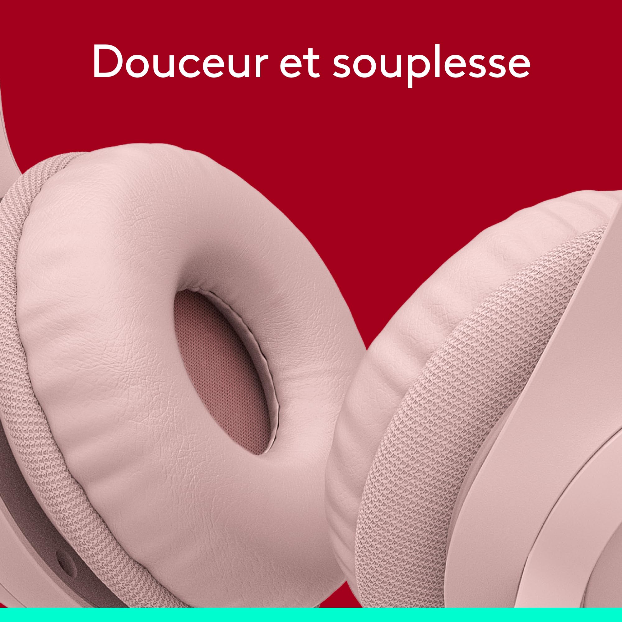 LOGITECH H390 Headset on-ear wired USB-A rose