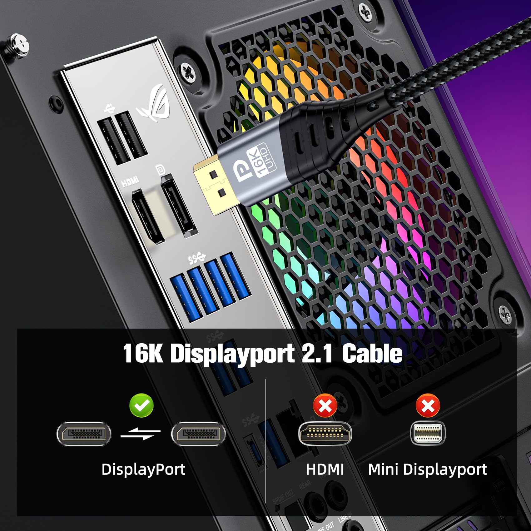 CORDON DISPLAYPORT 1.2 - 1 M