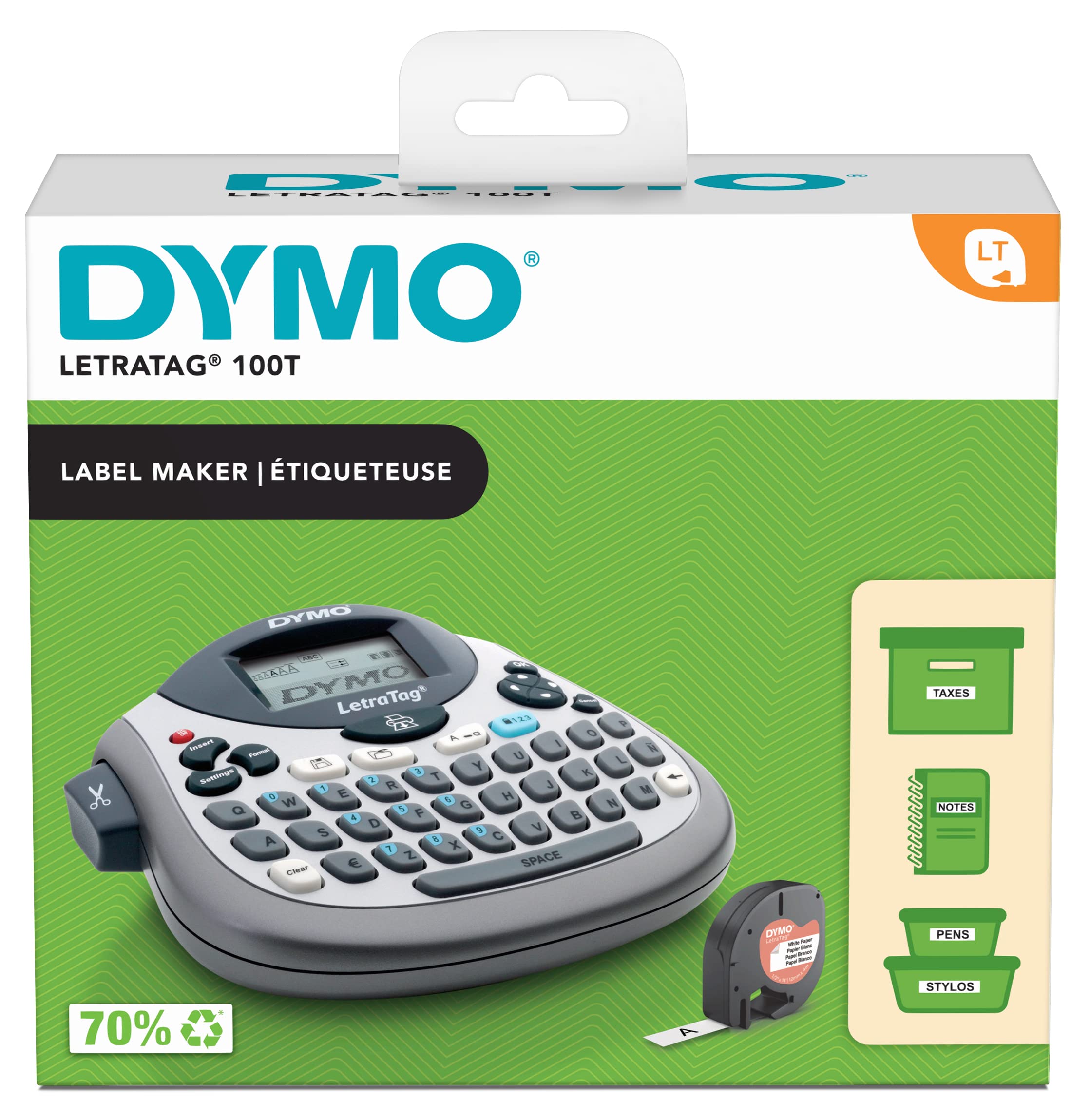 DYMO Etiqueteuse Letratag LT-100T portable