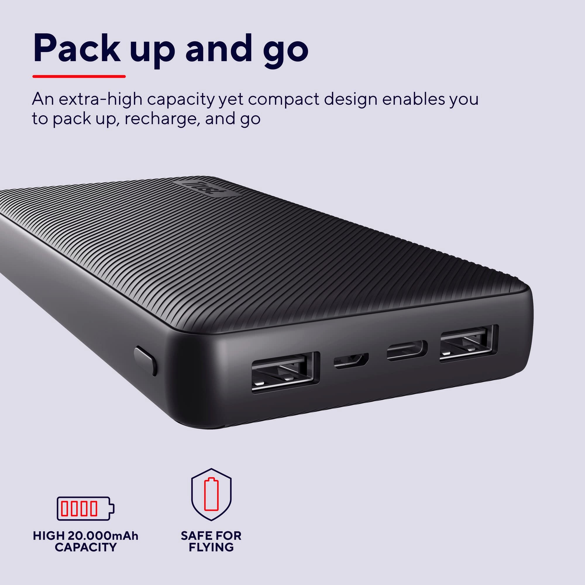 TRUST Powerbank PRIMO 20.000 mAh ECO - Black