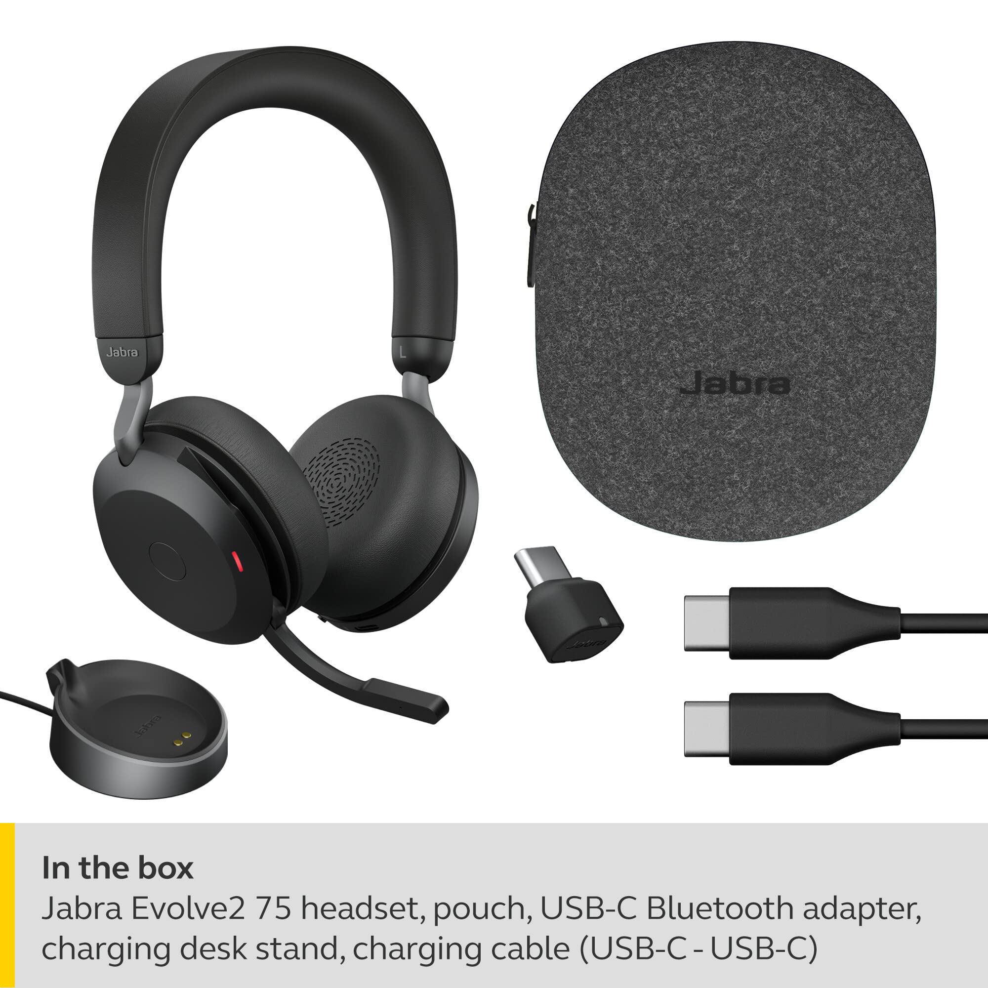 Jabra Evolve2 75 Link380c MS Stereo Blk