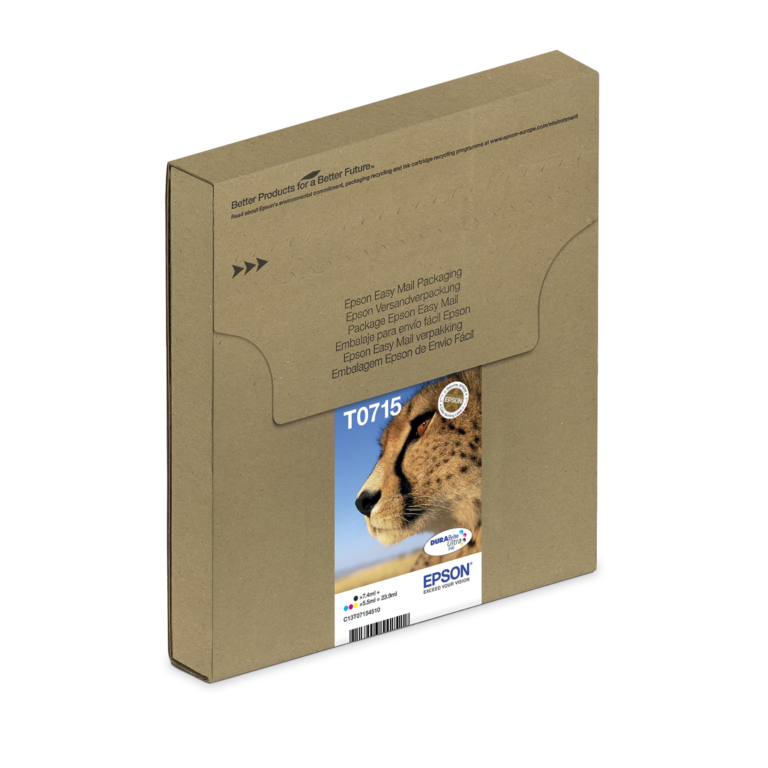 EPSON 1LB T0712 ink cartridge cyan standard capacity 5.5ml 1-pack RF-AM blister w/s