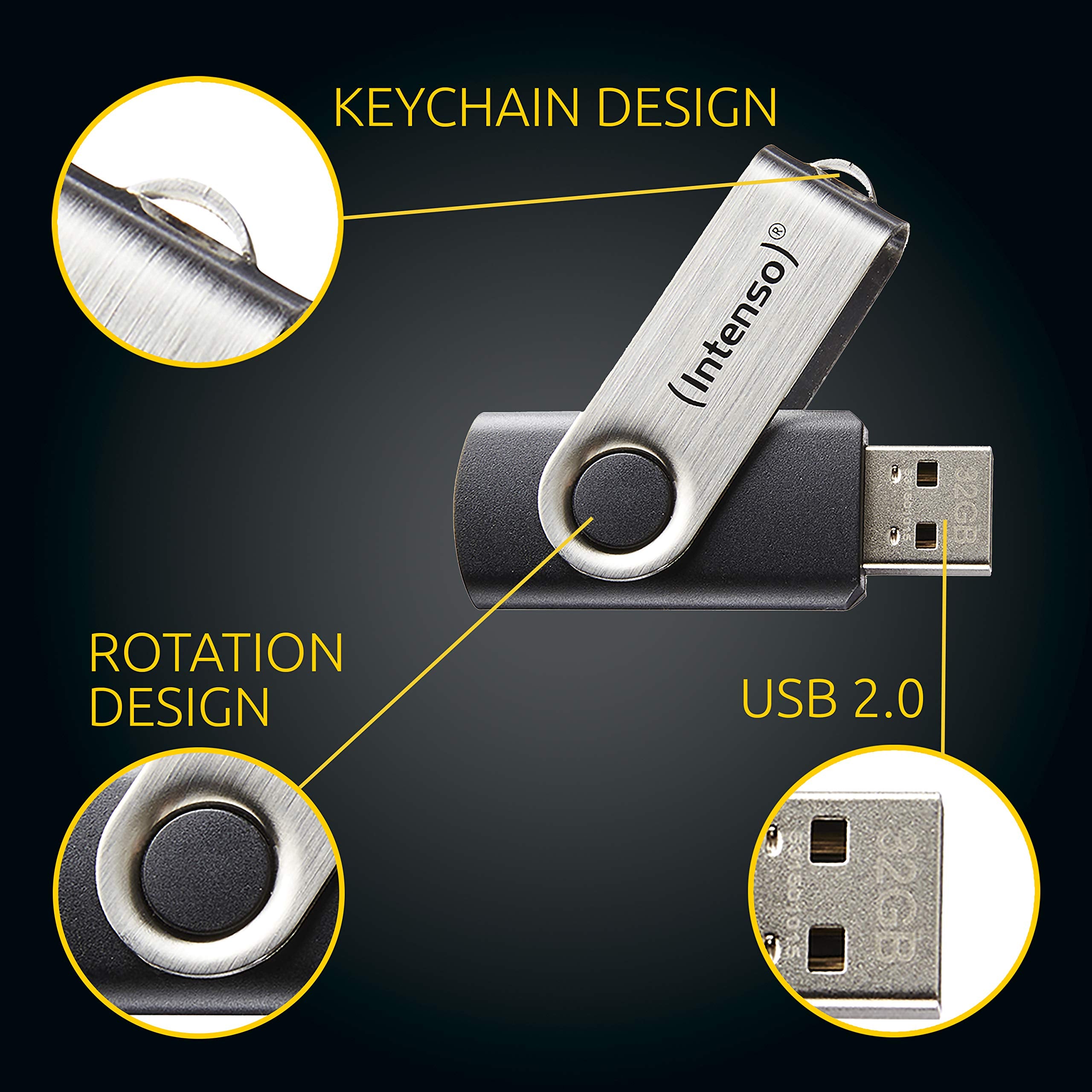 INTENSO Clé USB 2.0 Basic Line - 64 Go