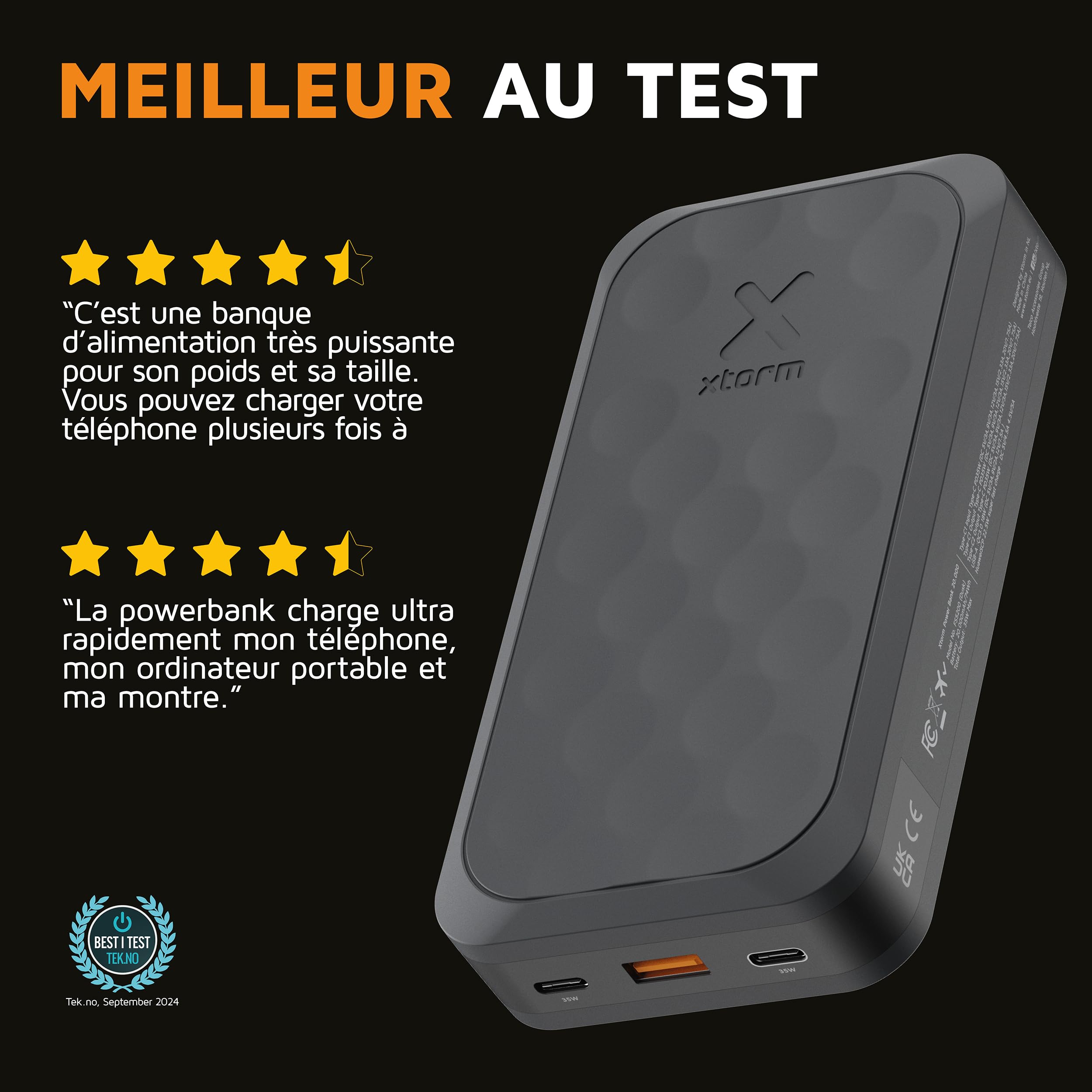 XTORM Batterie externe Fuel 67W 27000 mAh noir