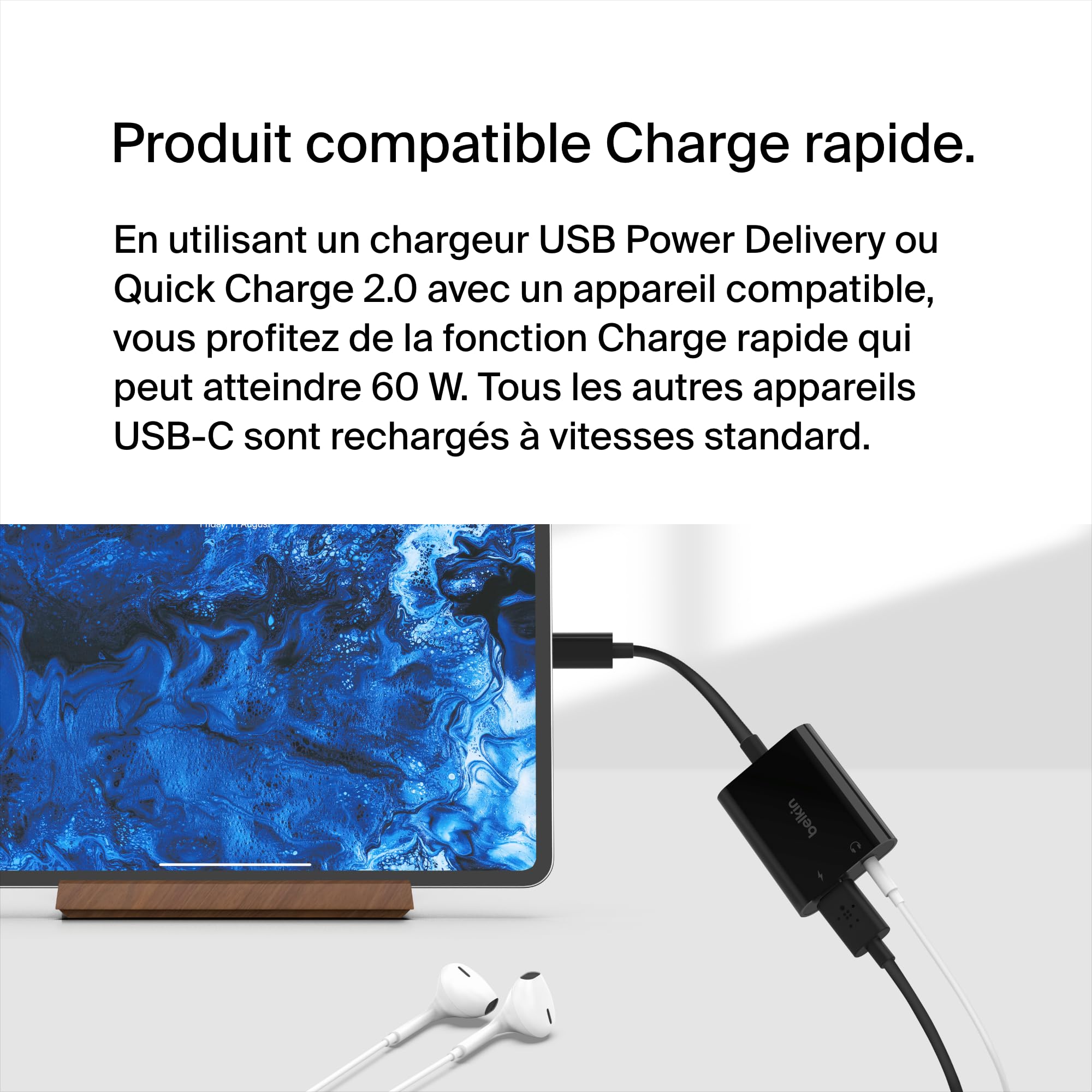 BELKIN adaptateur USB-C vers USB-C et Jack