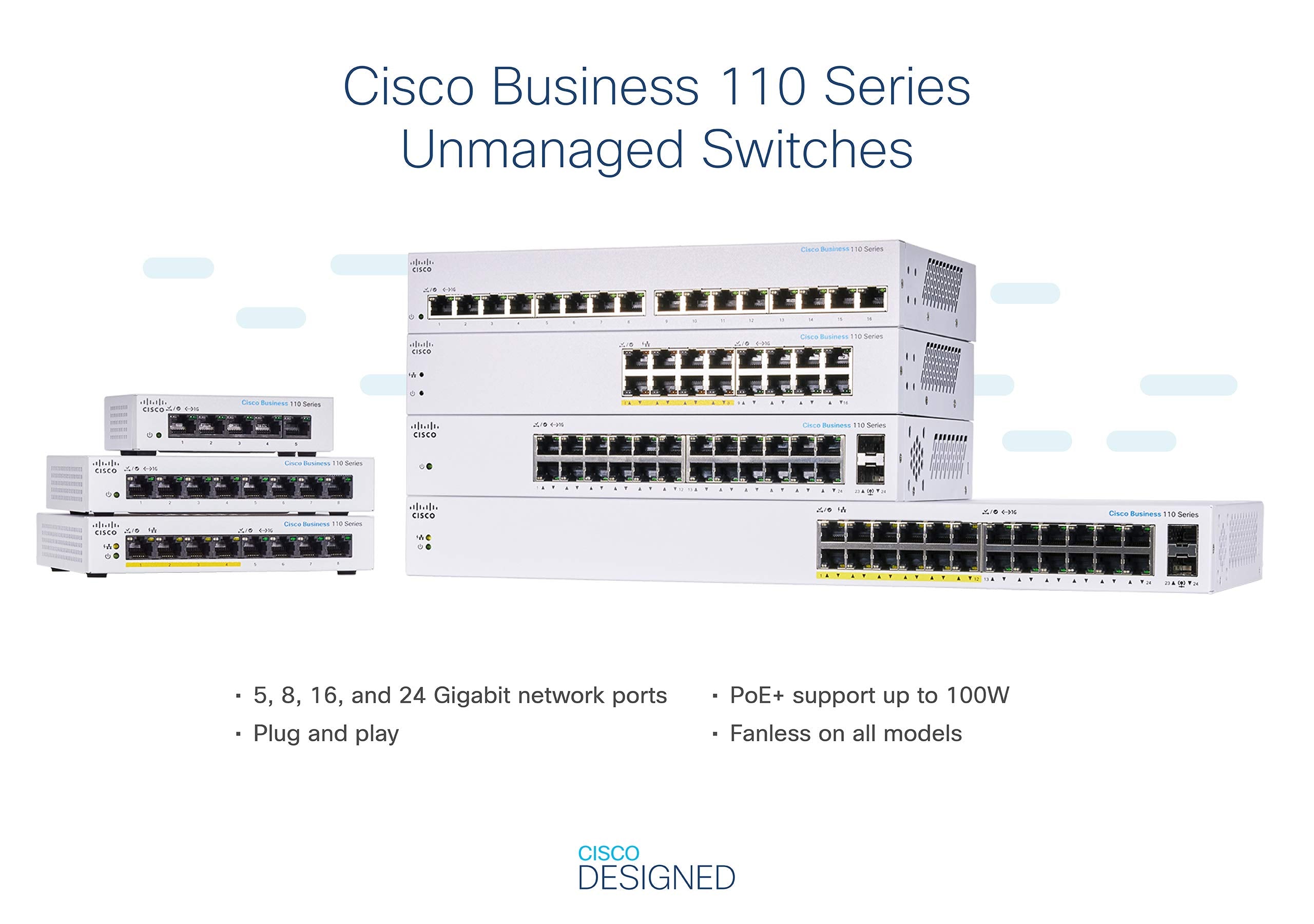 CISCO CBS110 Unmanaged 24-port GE