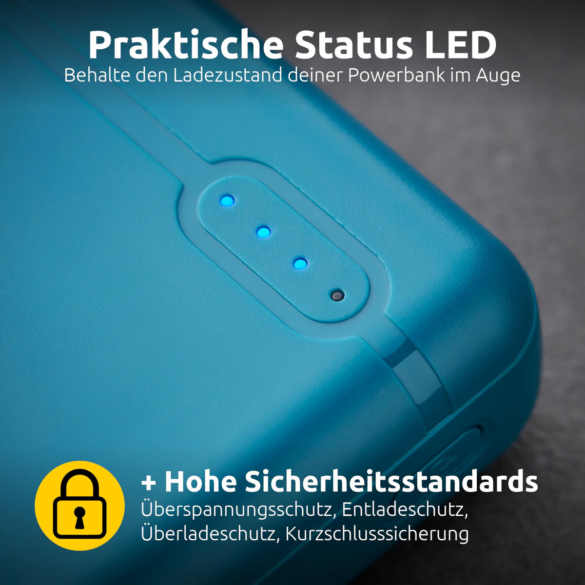 INTENSO PowerBank XS10000 USB / Type-C -10000 mAh pétrole