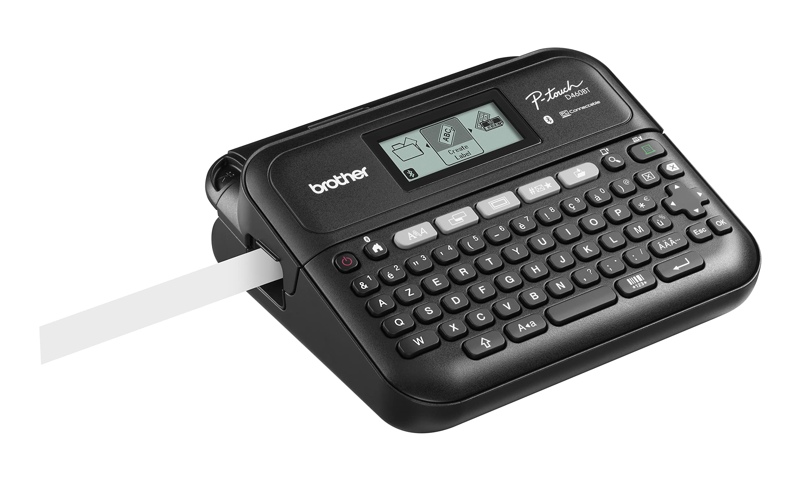 BROTHER PT-D460BTVP Etiqueteuse professionnelle Bluetooth 18mm avec mallette de transport adaptateur secteur un ruban TZe 4m câble