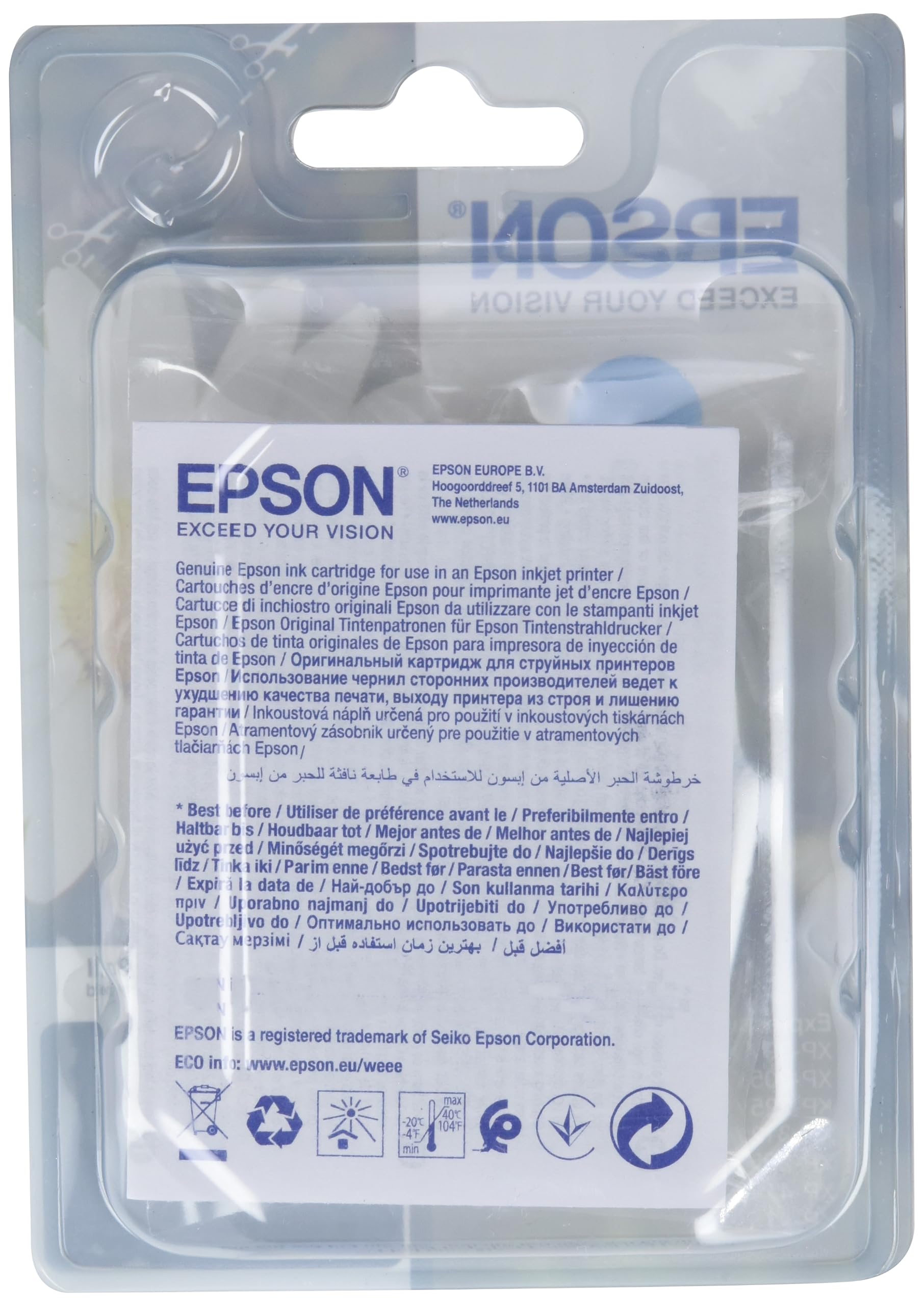 EPSON 1LB 18 ink cartridge cyan standard capacity 3.3ml 180 pages 1-pack RF-AM blister w/s