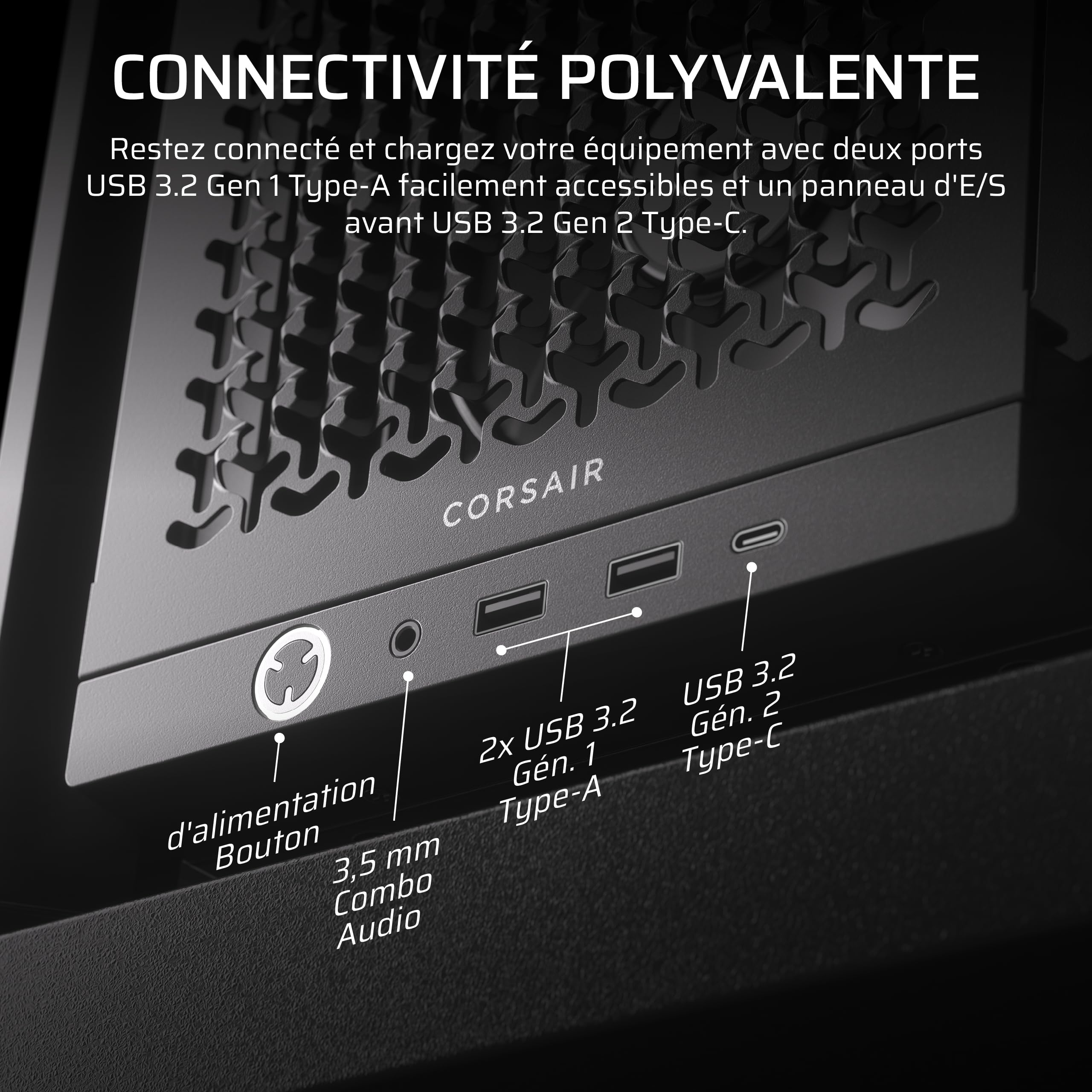 Boîtier ATX semi-tour Corsair Noir