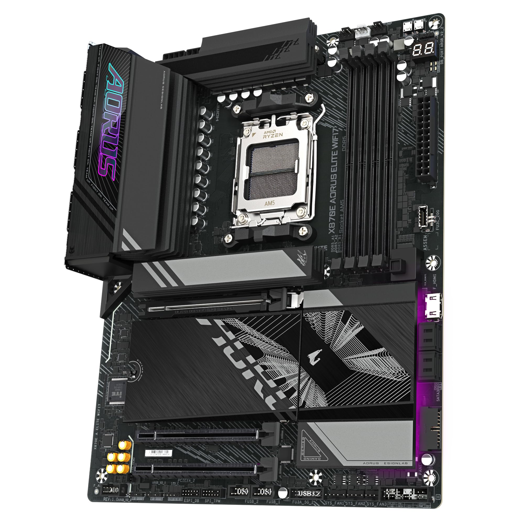 GIGABYTE X870E AORUS ELITE WIFI7 AMD X870E Emplacement AM5 ATX