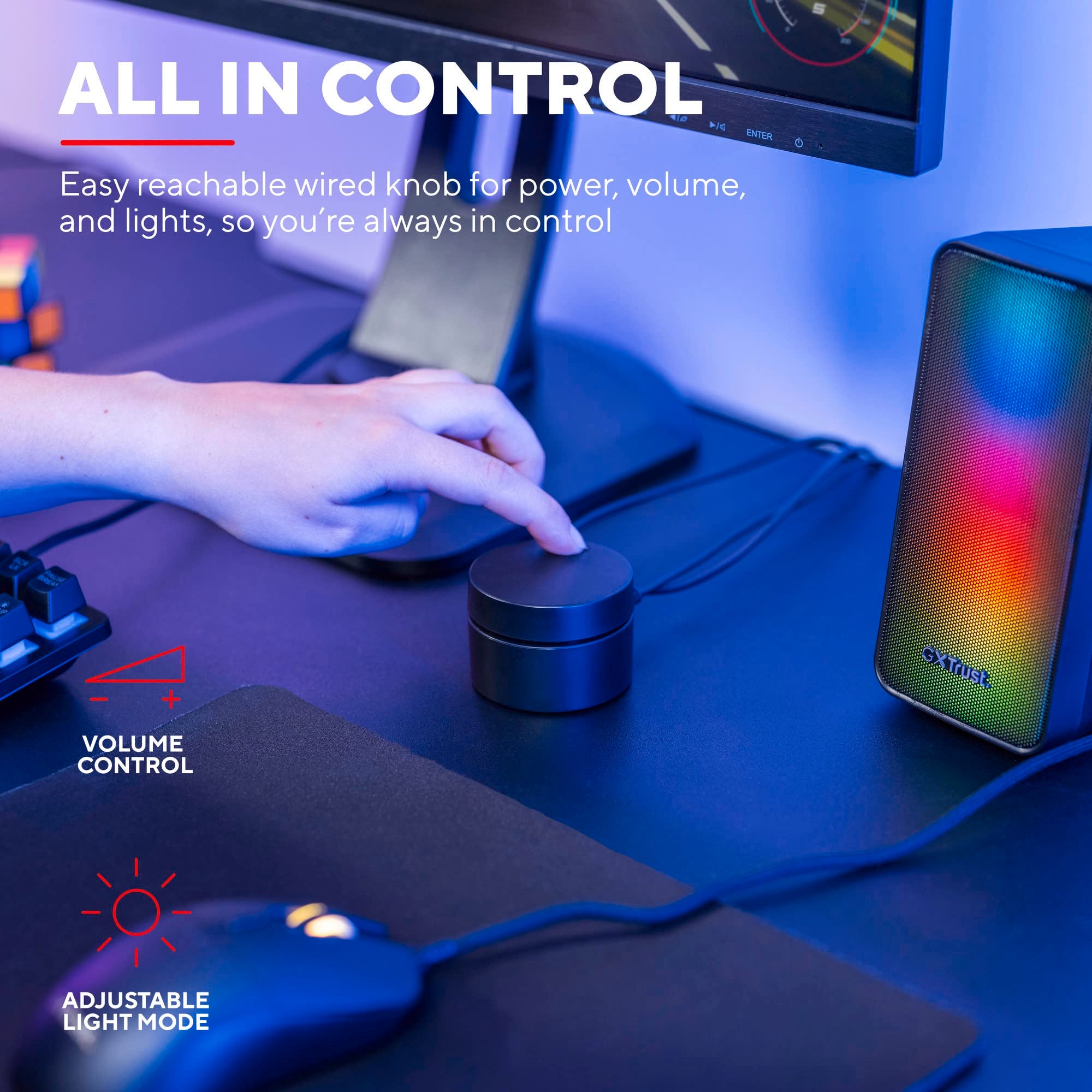 TRUST Enceintes WEZZ Illuminated - GXT611