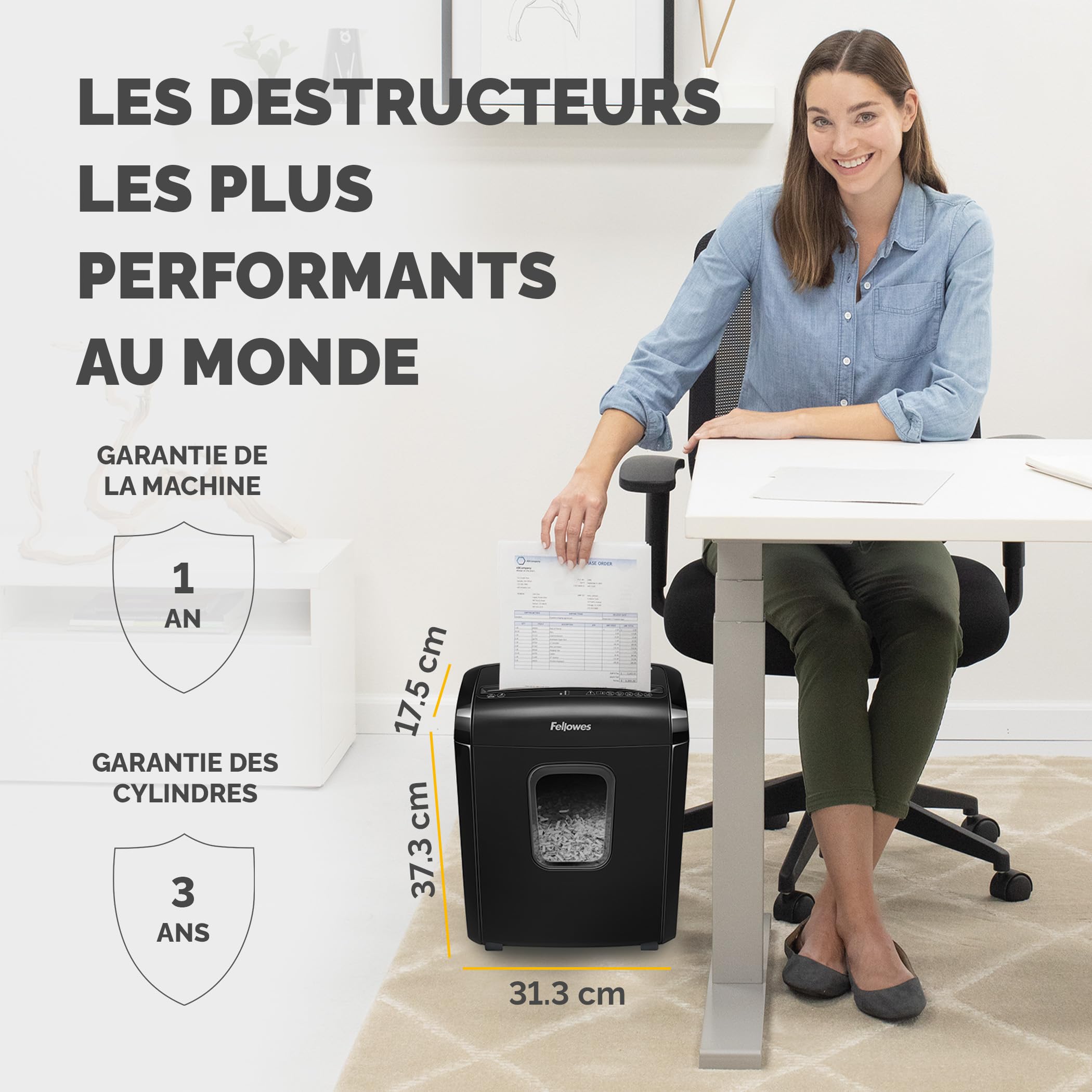FELLOWES powershred 6m shredder mini cut 230v eu