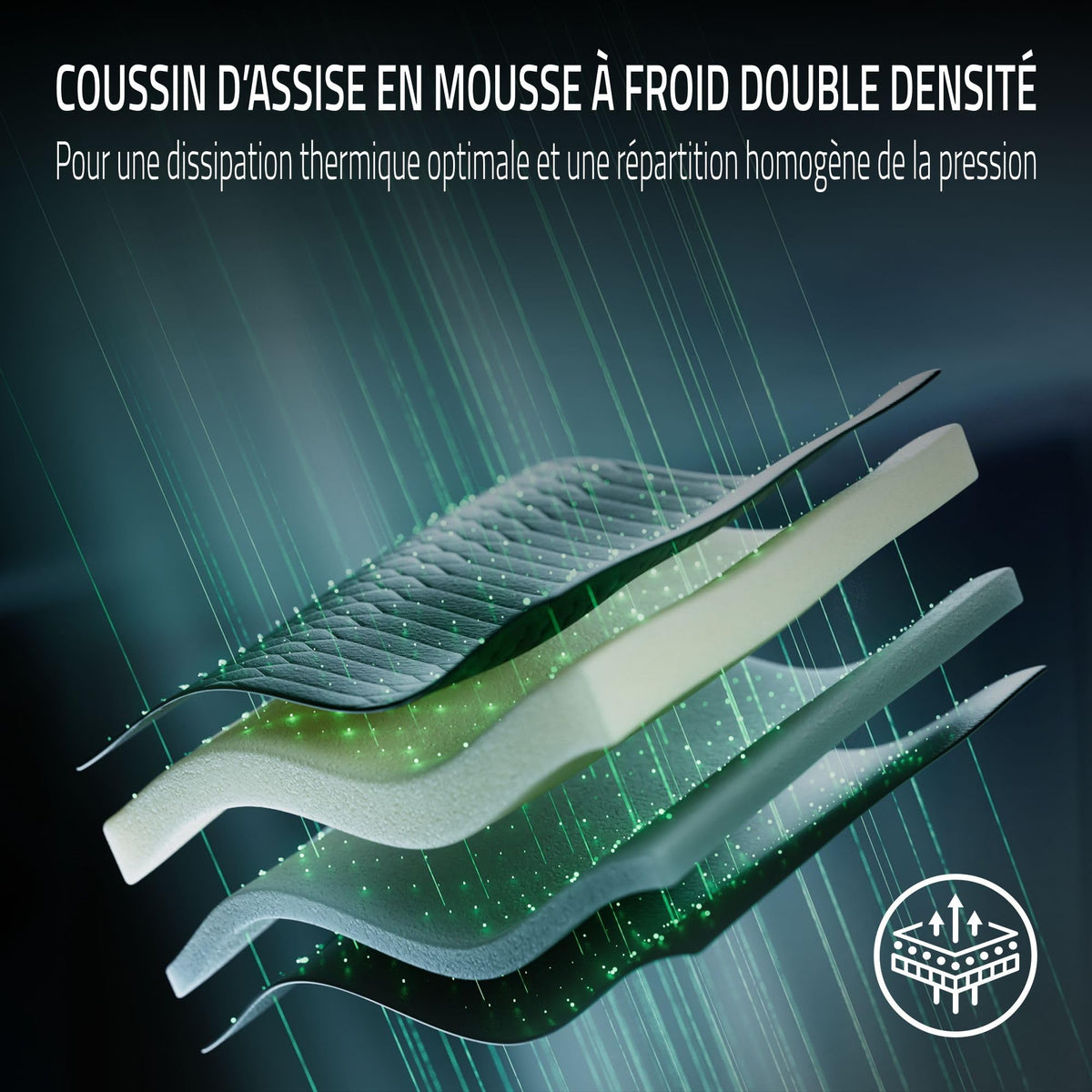 RAZER Iskur V2 NewGen Quartz - Fauteuil Gaming