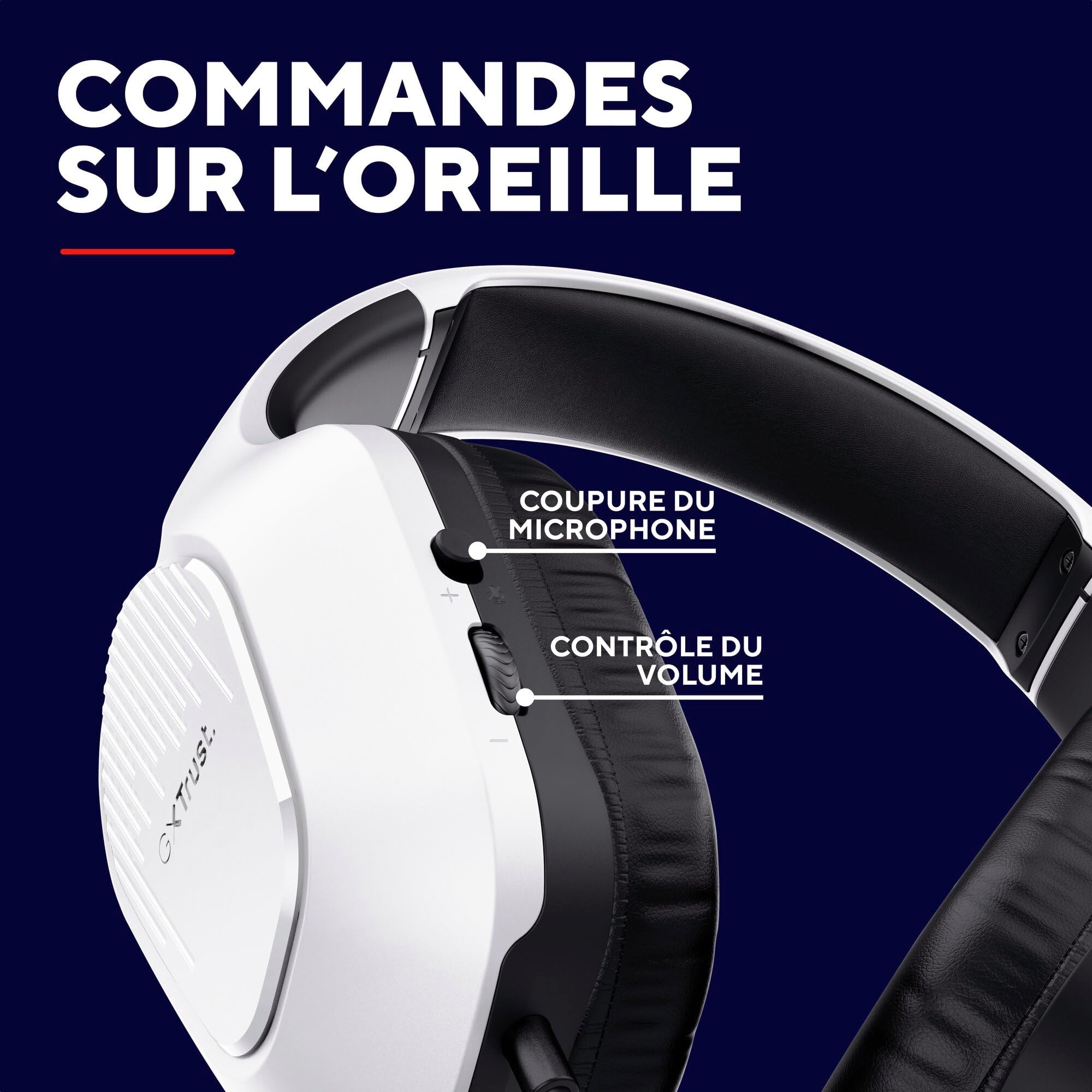 TRUST  Casque gaming ZIROX pour PS5/PS4 - White