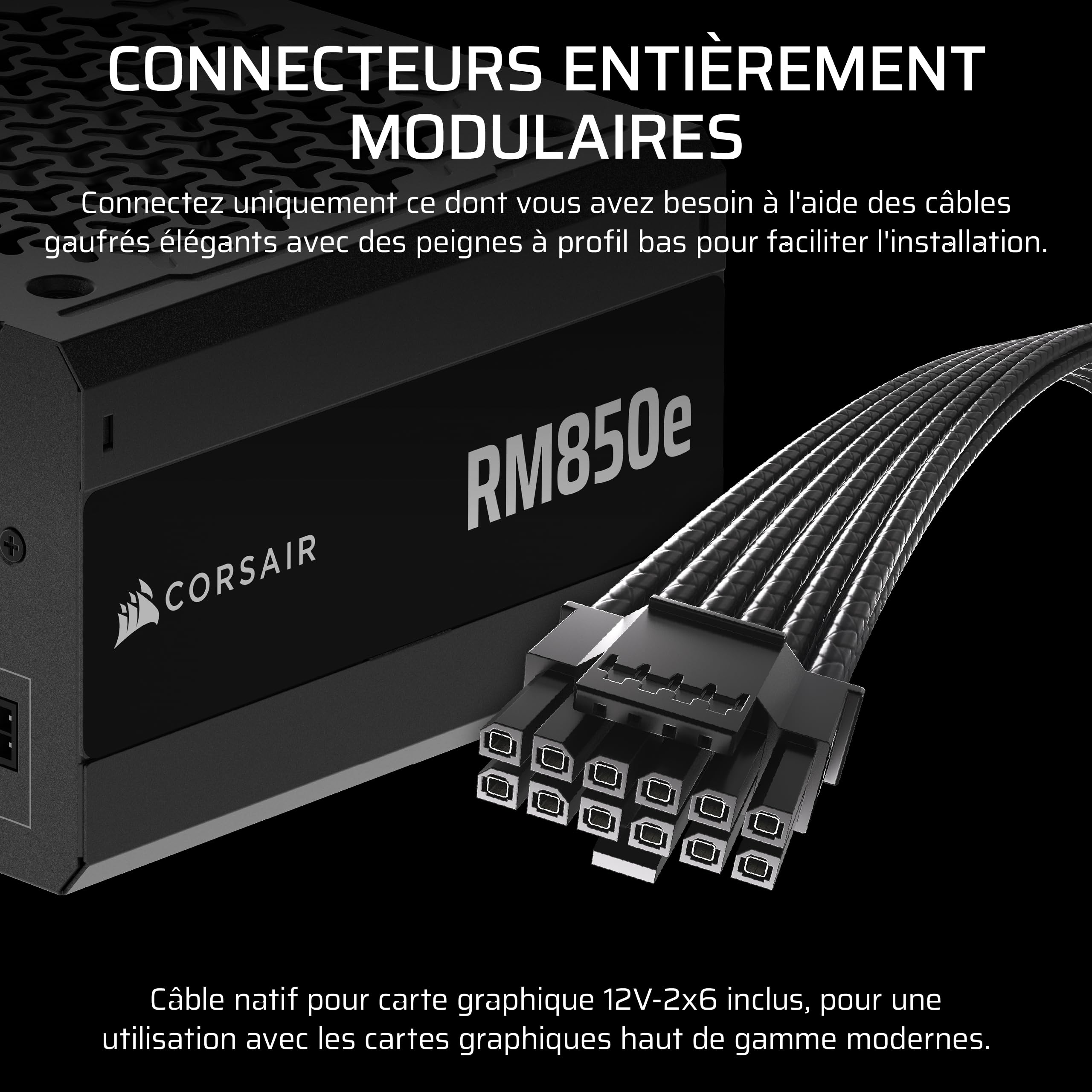 Alimentation Corsair RMe Series RM850e 850 W 24 broches ATX ATX Noir