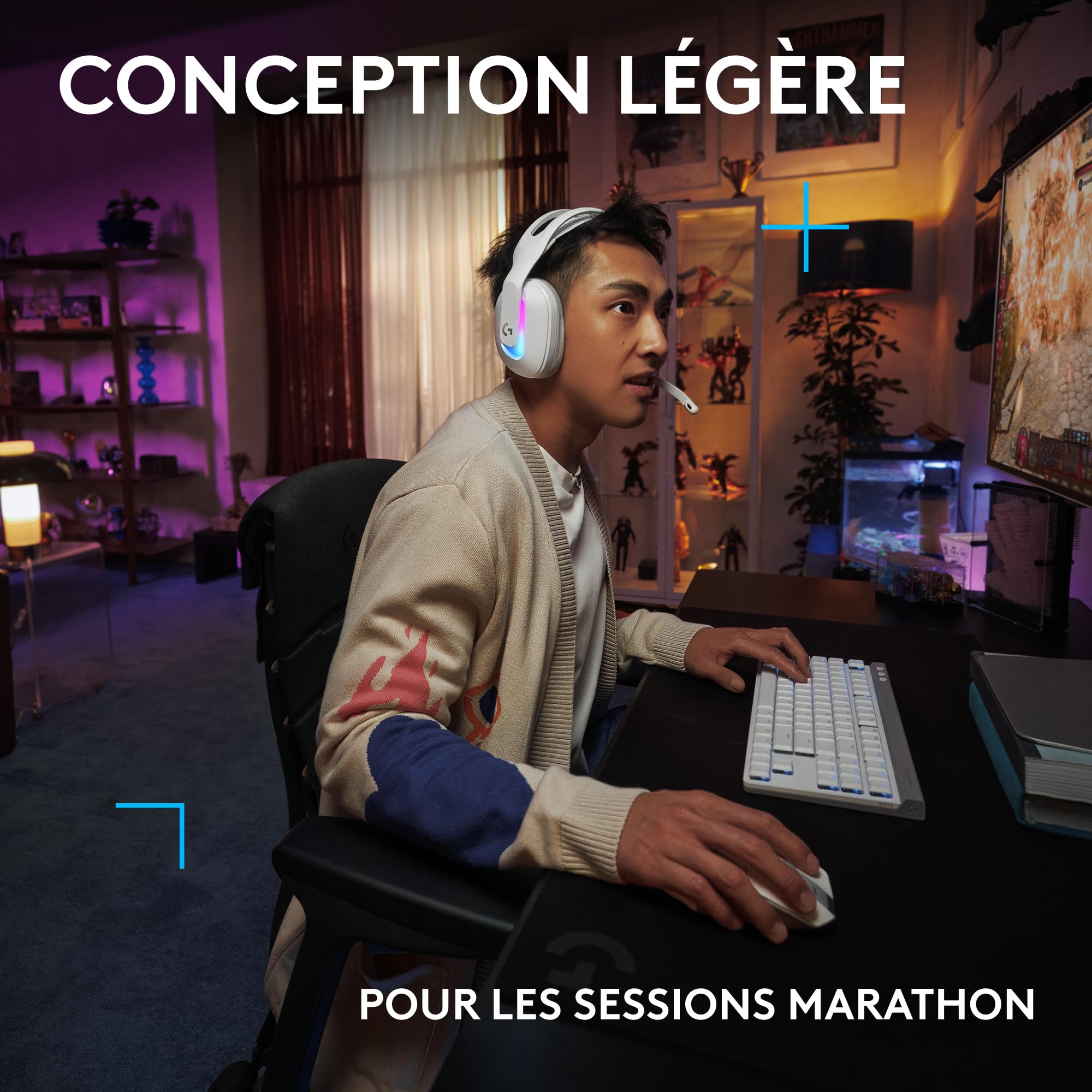 G522 LIGHTSPEED Headset - White