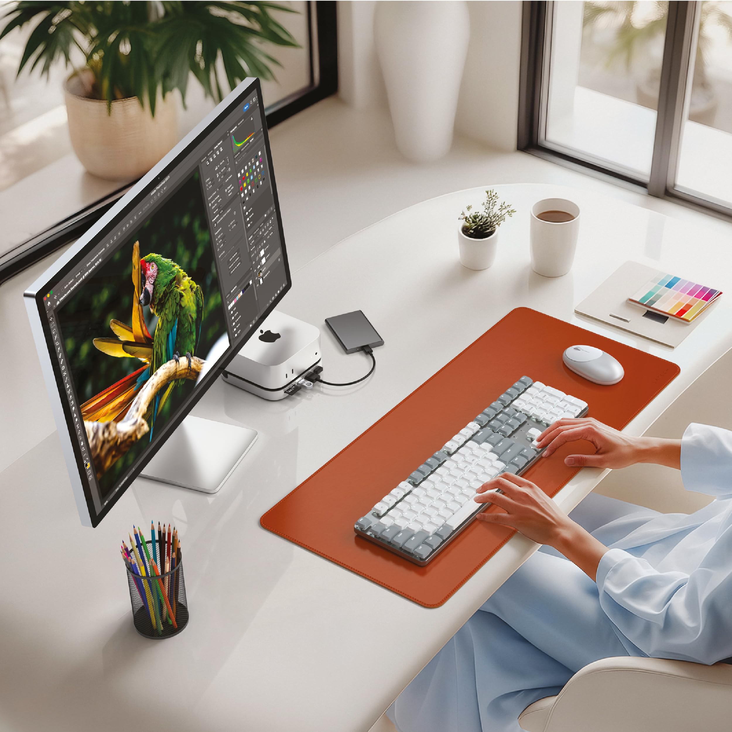 STAND&HUB MACMINI M4+SSD ENCLOSURE SIL