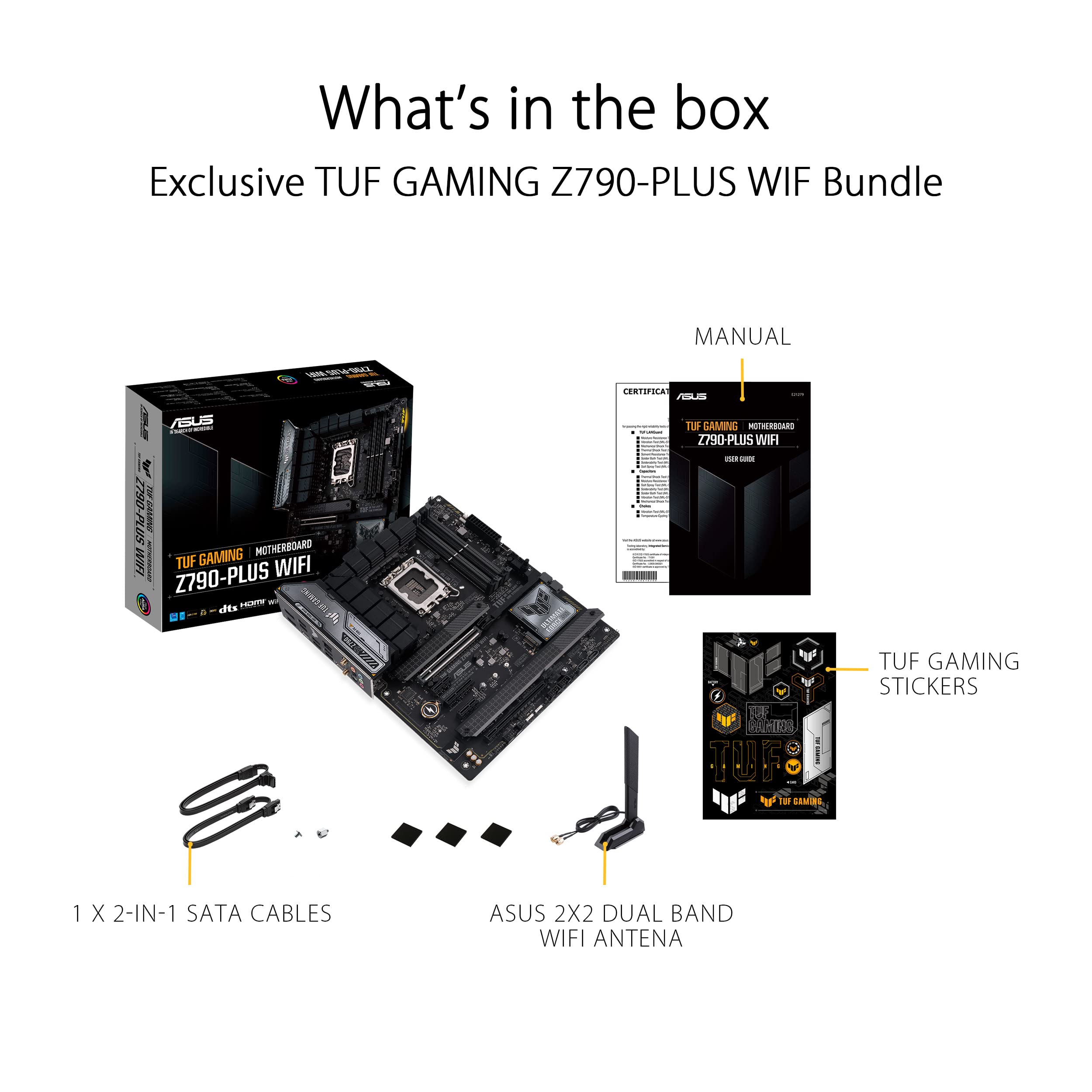 ASUS TUF GAMING Z790-PLUS WIFI LGA 1700 4DDR5 ATX 4xSATA MB 1xHDMI 1xDP 4xM.2