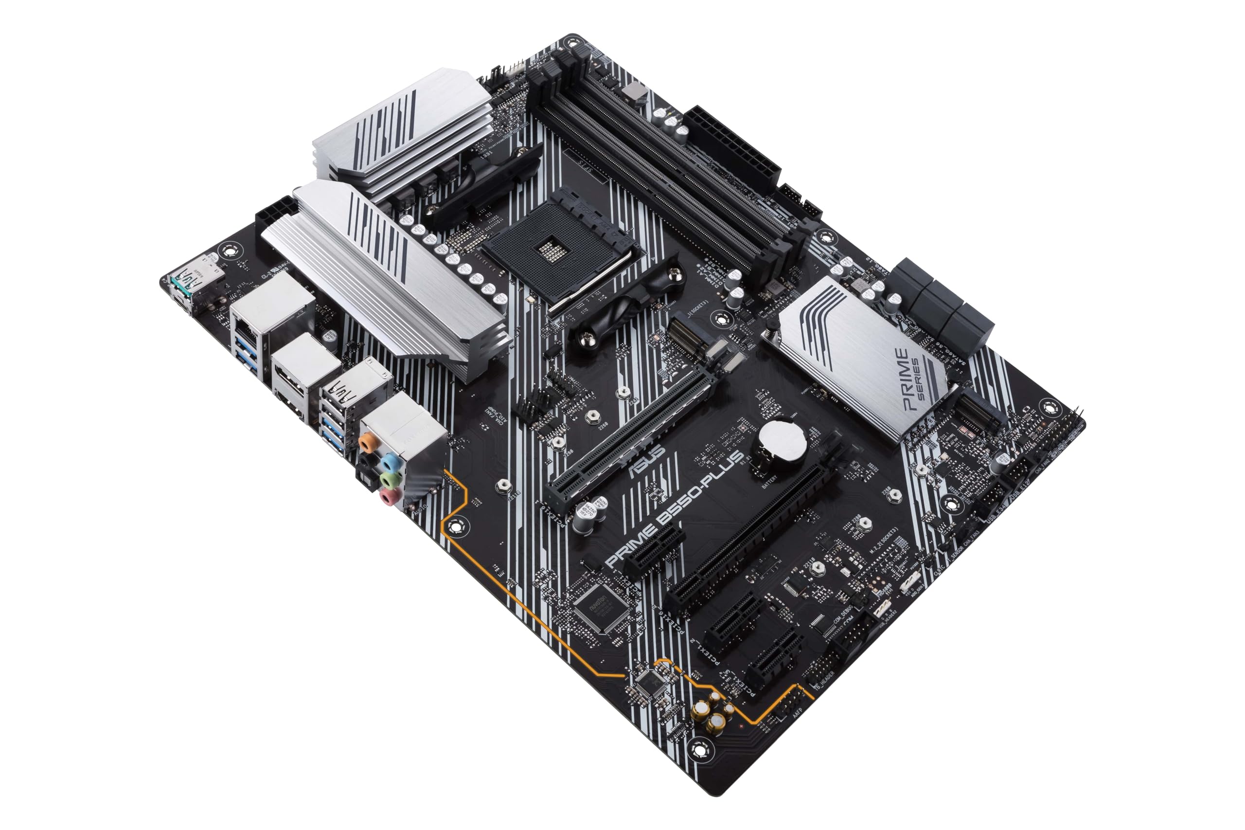 ASUS PRIME B550-PLUS AMD AM4 Socket ATX DDR4 3rd Gen AMD Ryzen Dual M.2 PCIe 4.0 1 Gb Ethernet USB 3.2 Gen 2 Type-A and Type-C