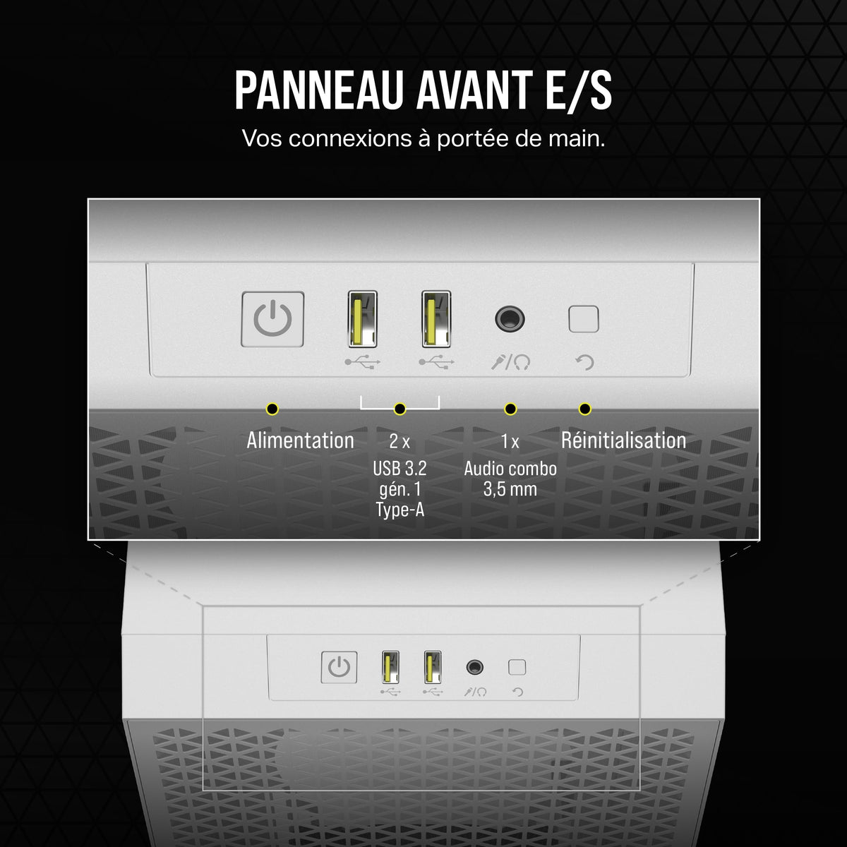 Corsair CC-9011252-WW boîtier d'ordinateur Midi Tower Blanc