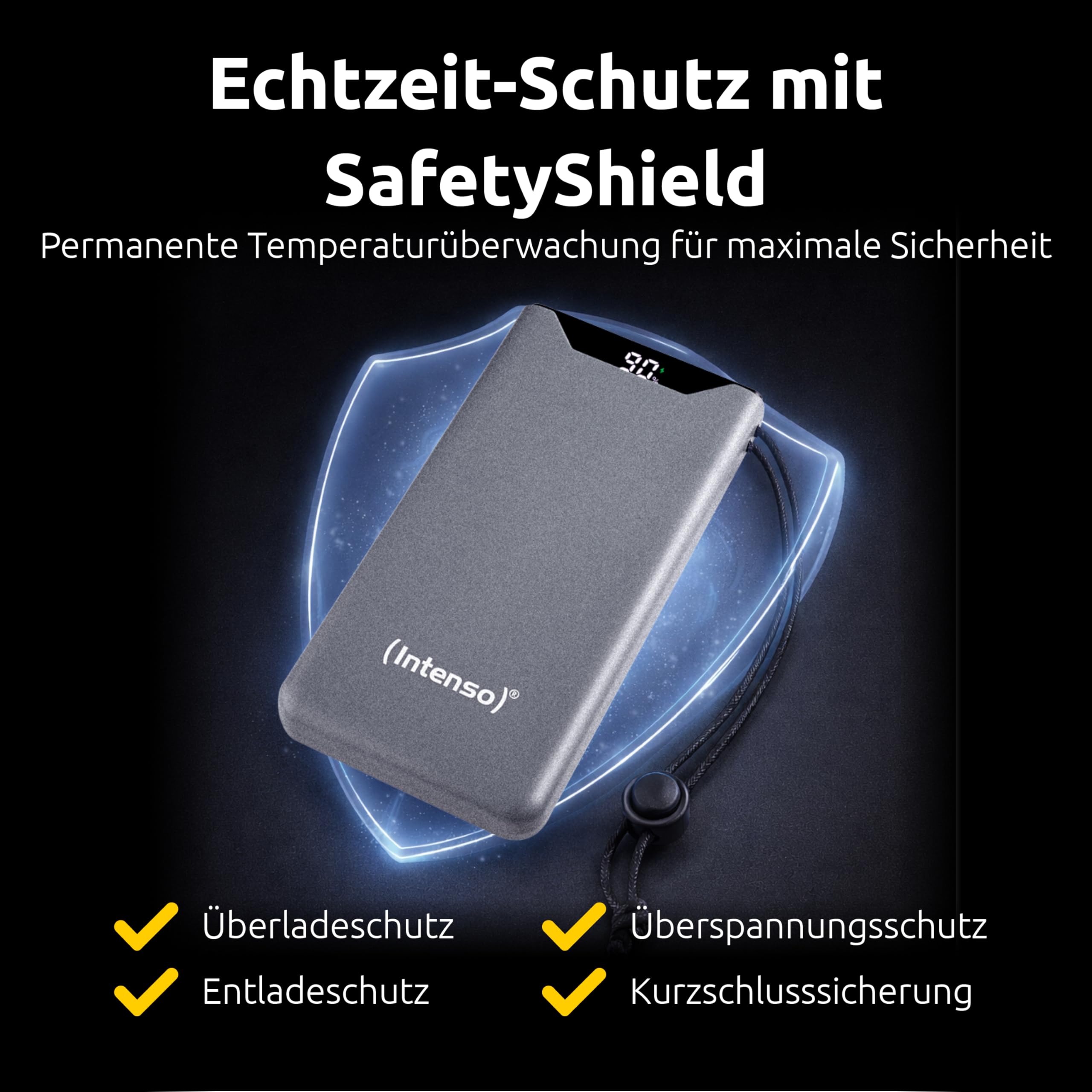INTENSO Powerbank F10000, Power Delivery et Quick Charge, gr