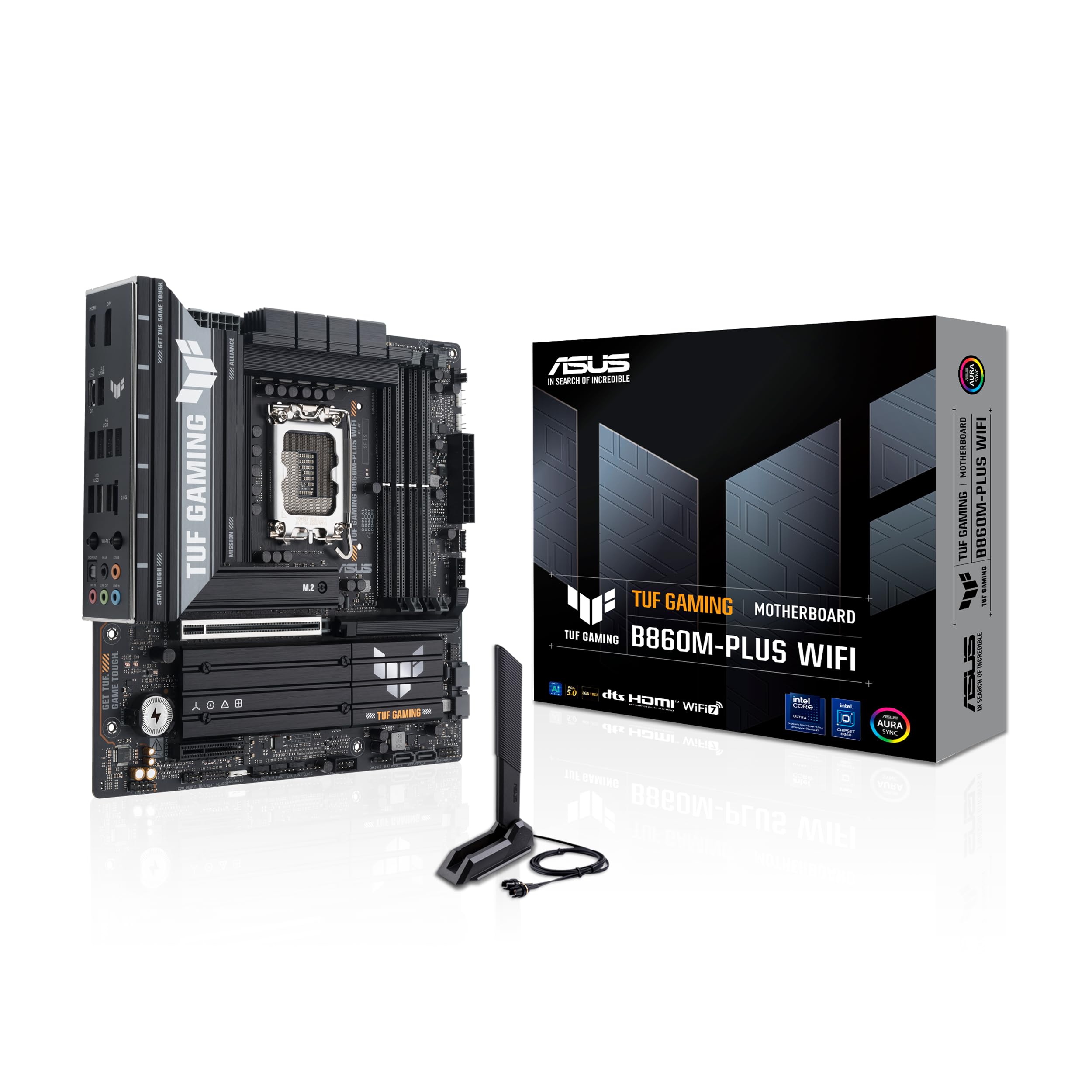 ASUS TUF GAMING B860M-PLUS WIFI LGA1851 DDR5 micro ATX MB DDR5 1xHDMI 1xDP 3xM.2 4xSATA