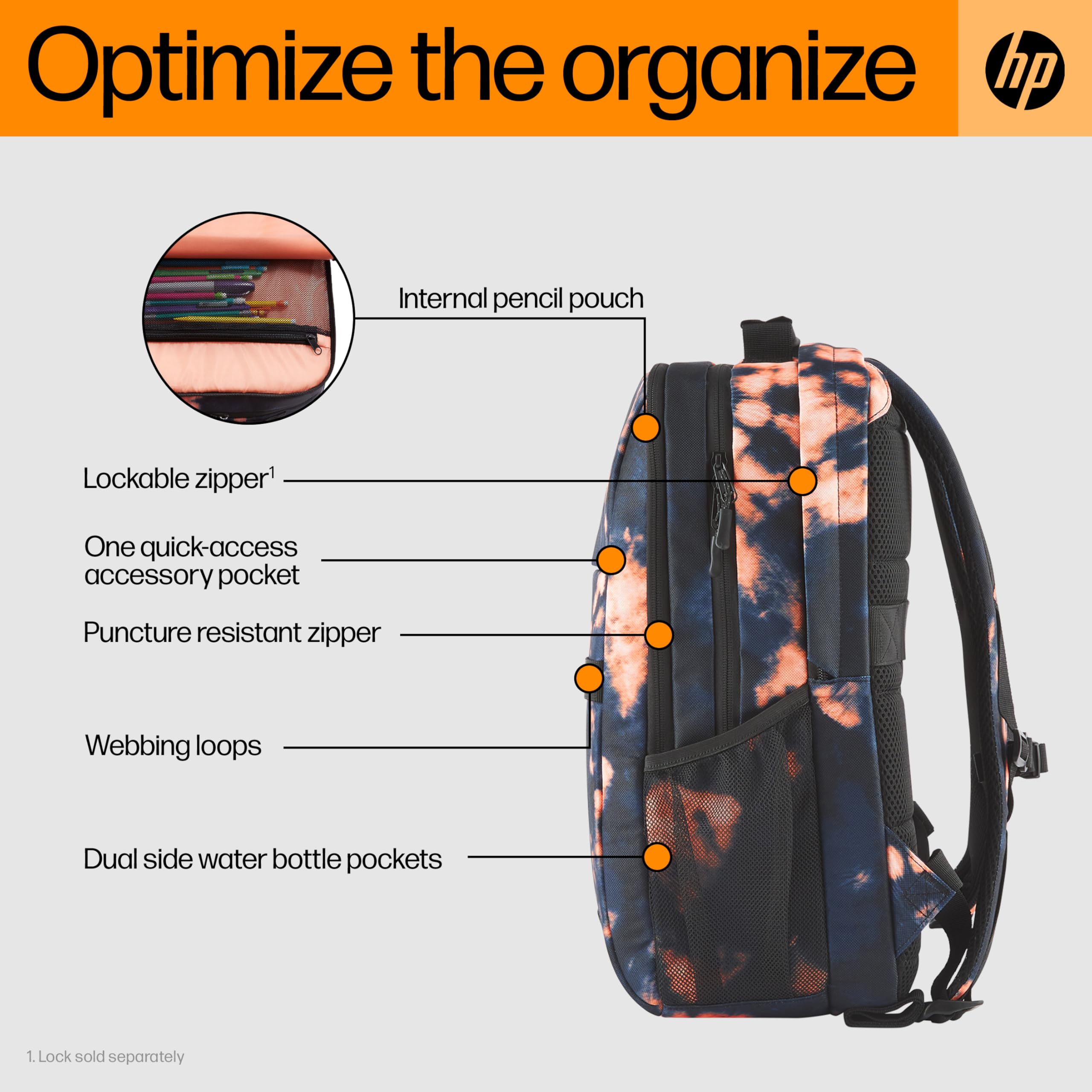 HP Campus XL Tie dye Backpack