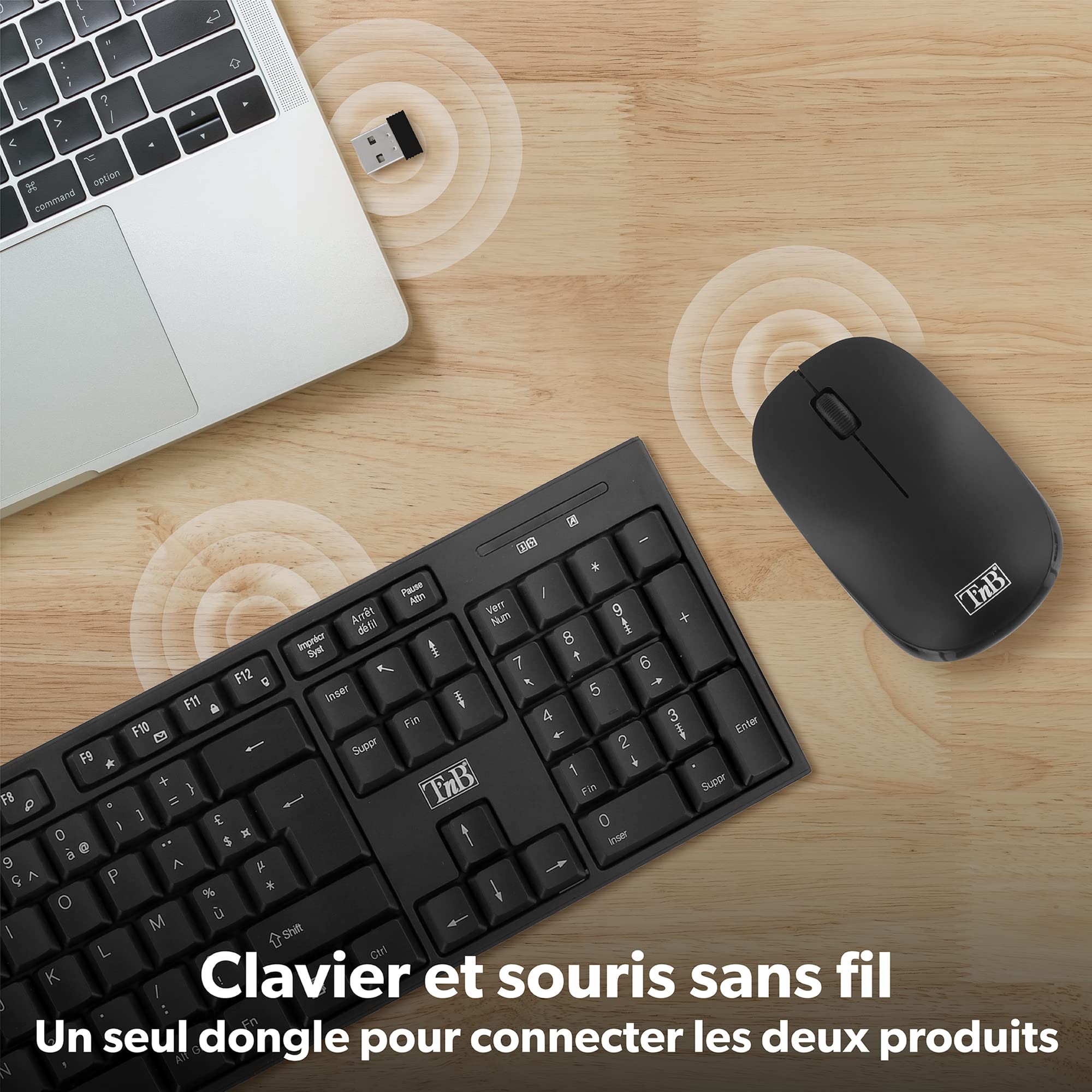 TNB CLASSY Wireless Keyboard/Mouse Combo High Quality Finish Compact Keyboard With Comfortable And Silent Keys