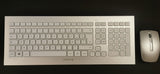 CHERRY Pack clavier & souris DW 8000 Sans fil Argent/Blanc