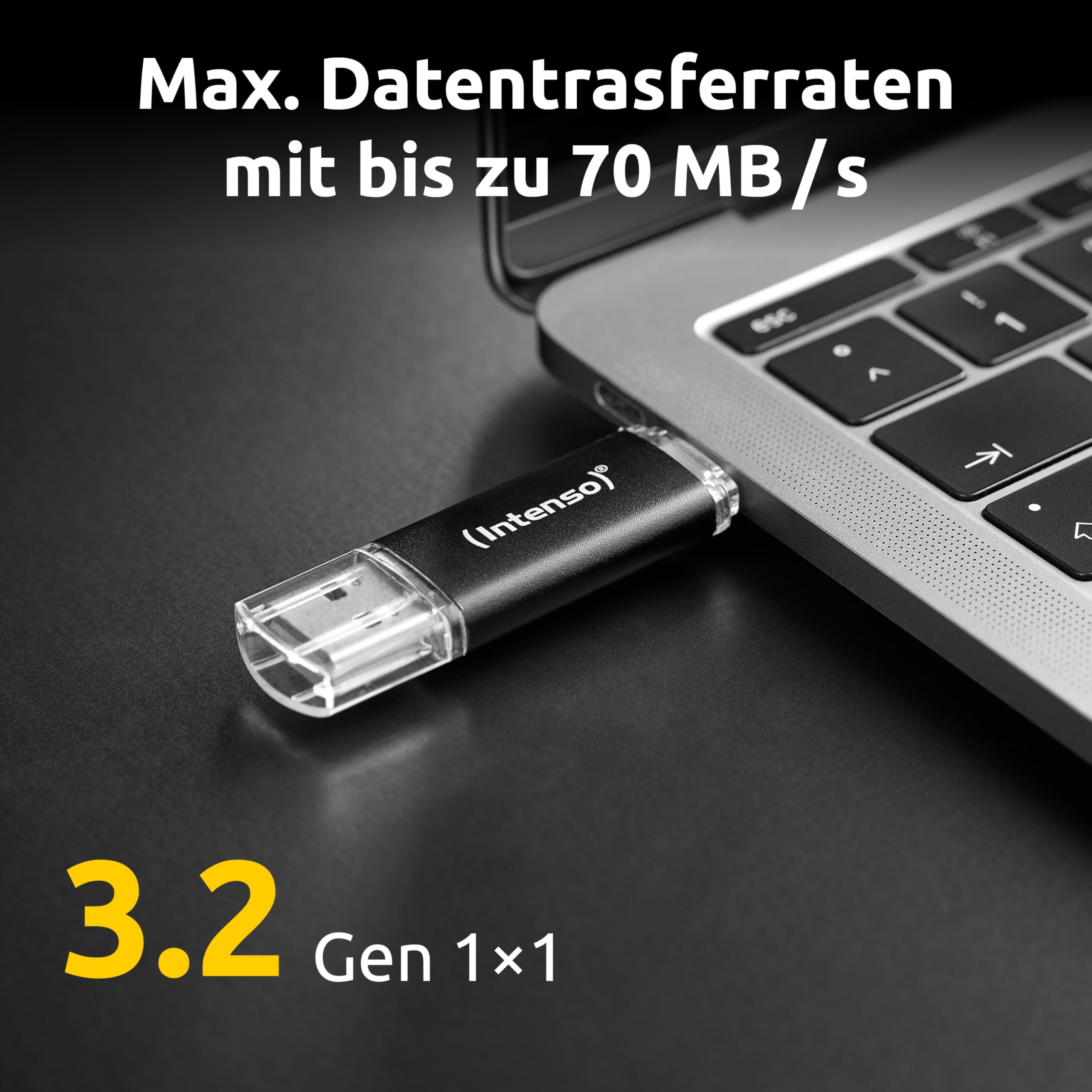 INTENSO Clé USB  3.2 Twist Line - 64 Go Type-C et Type-A