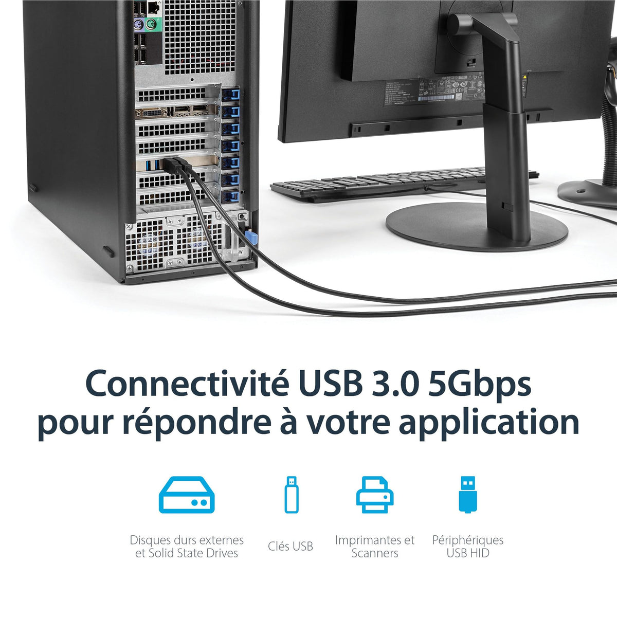 4 Port PCIe USB 3.0 Card w/4 Channels