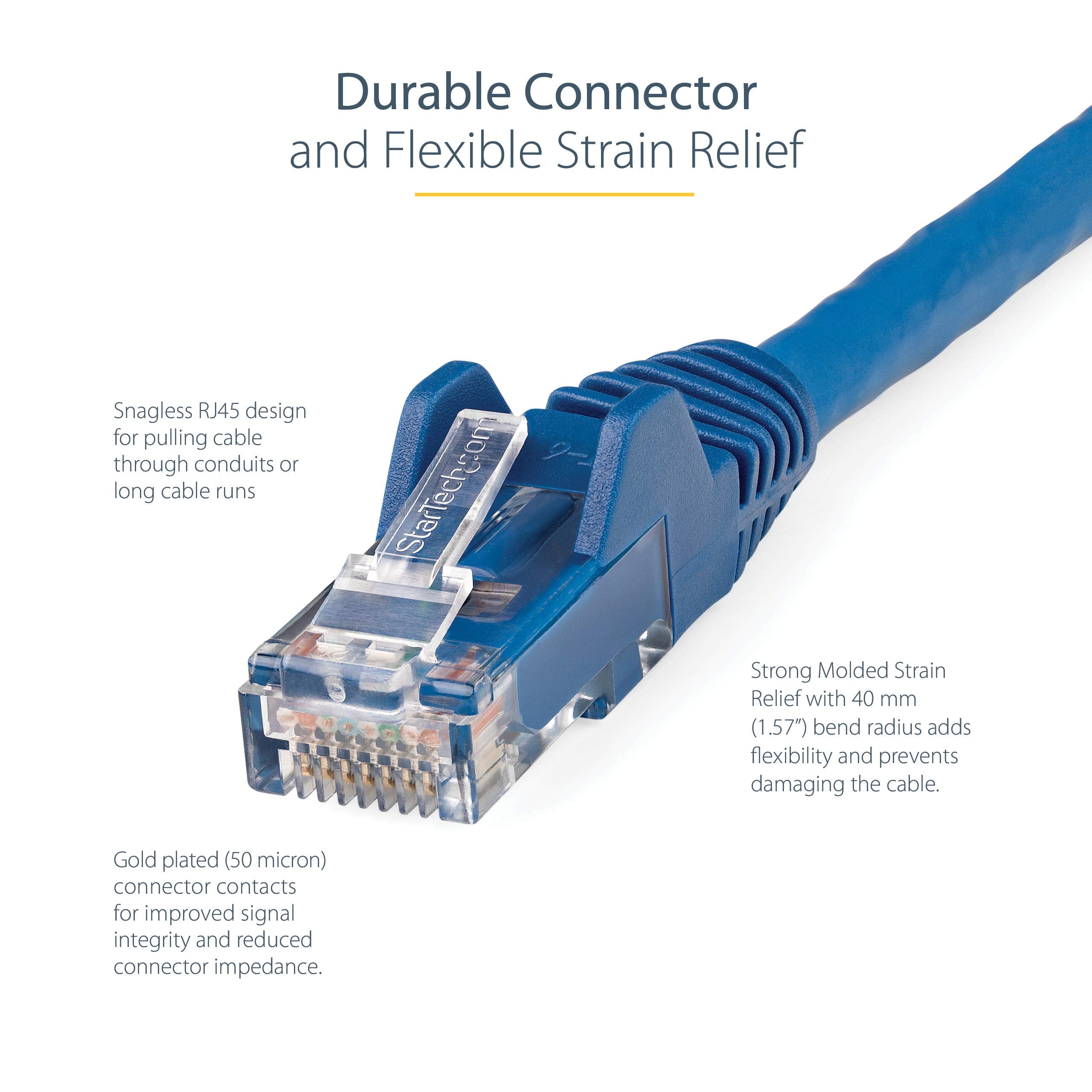 3m LSZH CAT6 Ethernet Cable 10GbE Blue