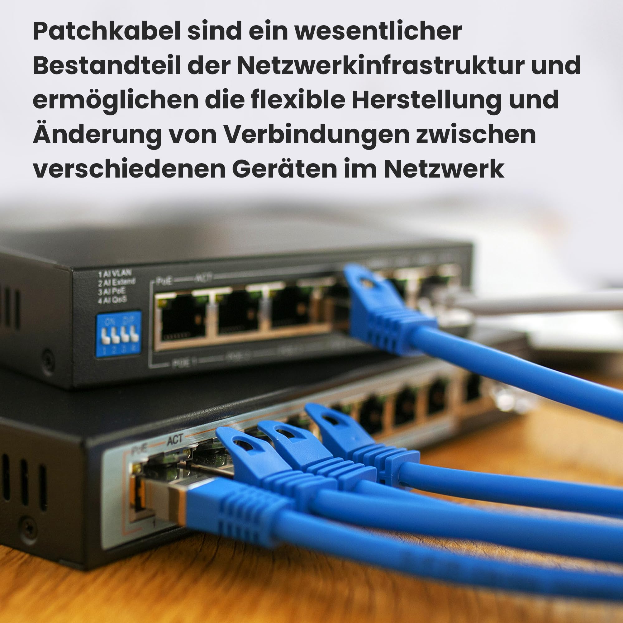 Extralink EX.6570 câble de réseau Bleu Cat6a SF/UTP (S-FTP)