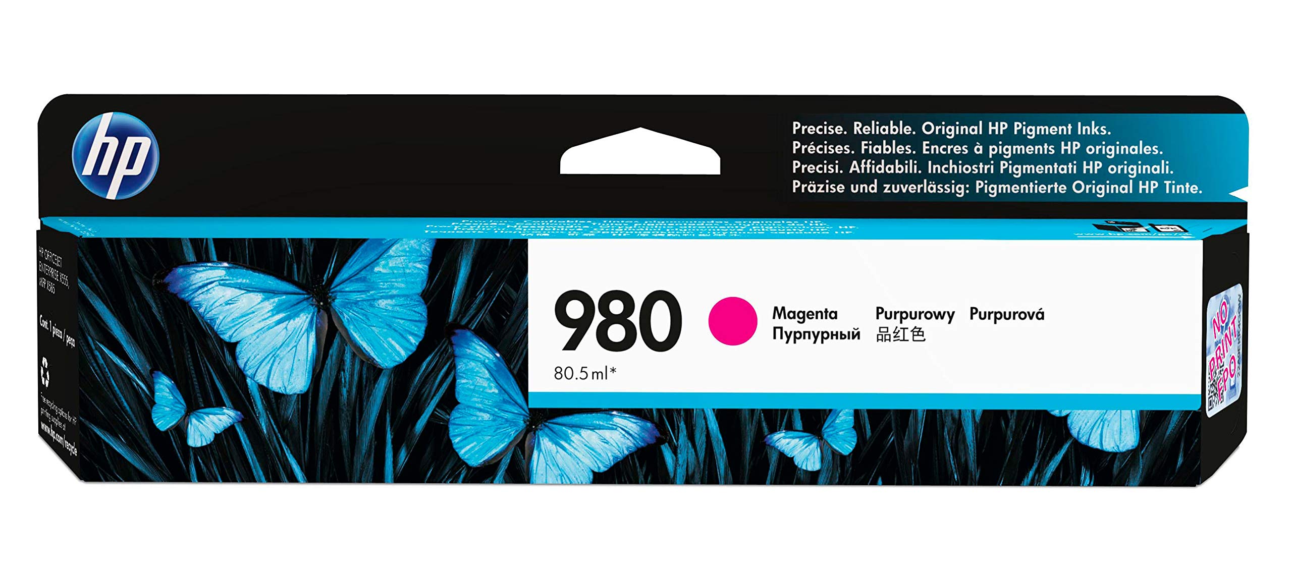 HP 980A original Ink cartridge D8J08A magenta standard capacity 80.5ml 6.600 pages 1-pack Office jet Enterprise