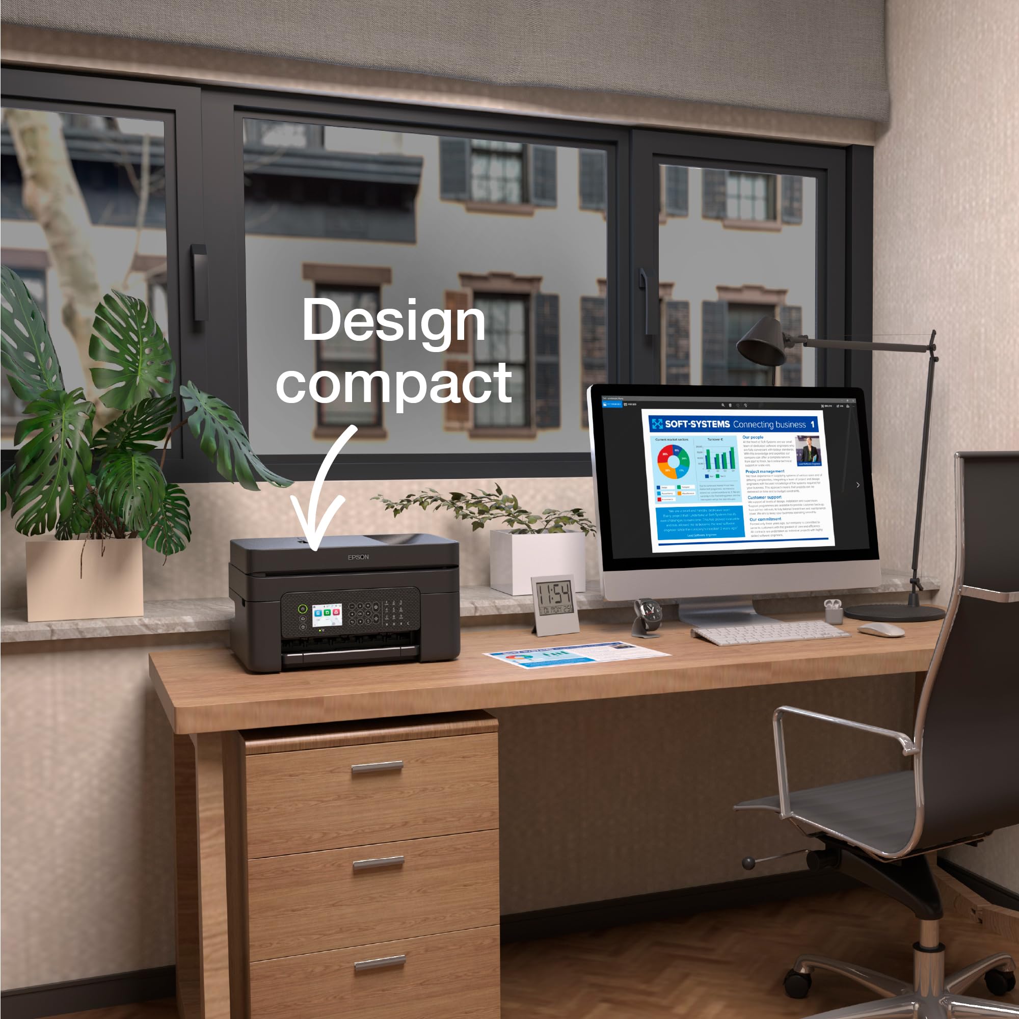 EPSON WorkForce WF-2950DWF MFP colour ink-jet 216x297mm A4 10ppm print 100 sheets USB 2.0 Wi-Fi