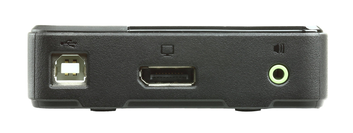 Commutateur KVM DisplayPort/audio USB 2 ports (4K pris en charge et câbles inclus) - 4096 x 2160 pixels - 4K Ultra HD - 2,18 W - Noir