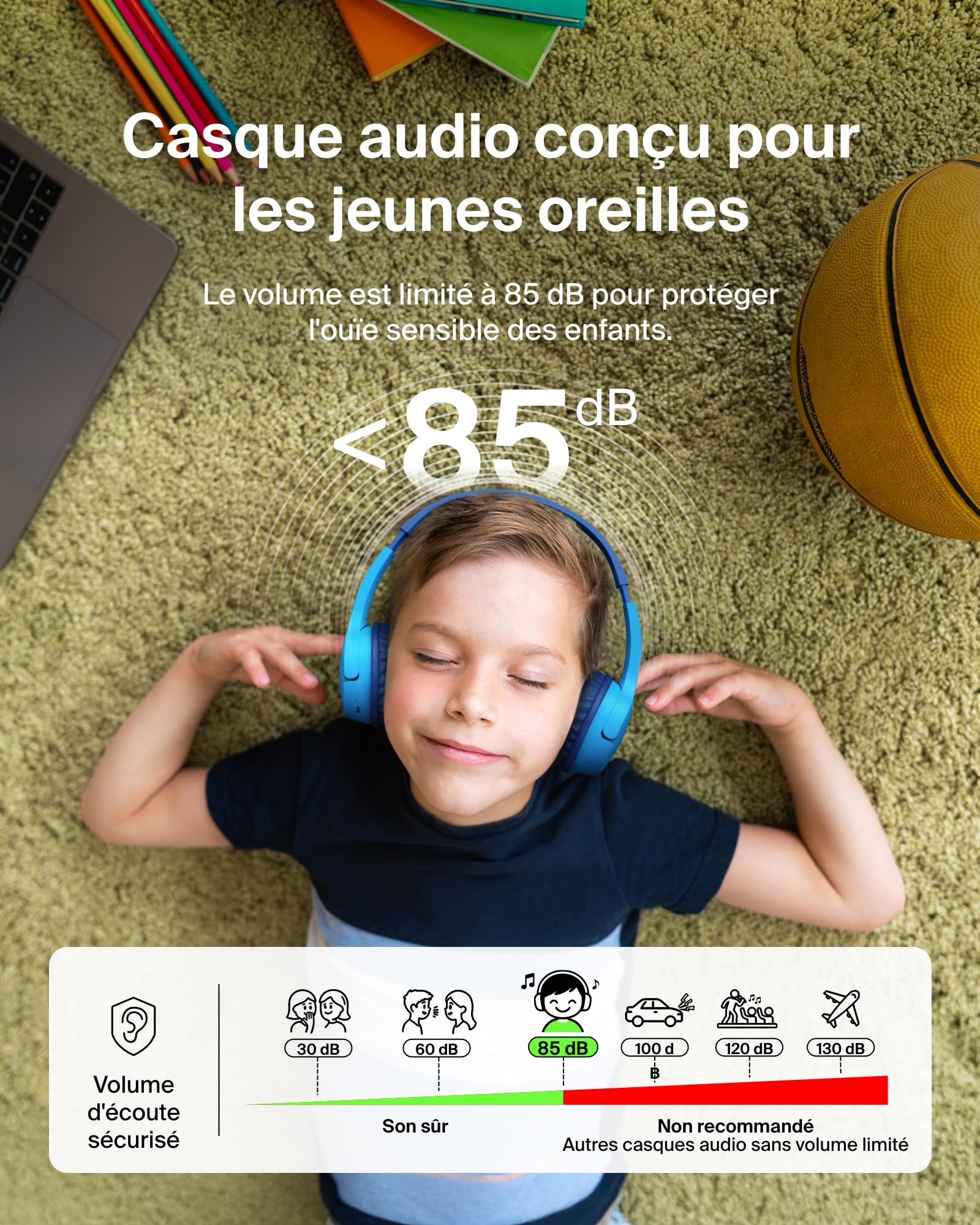 BELKIN Soundform Mini Kids Headphones Blue