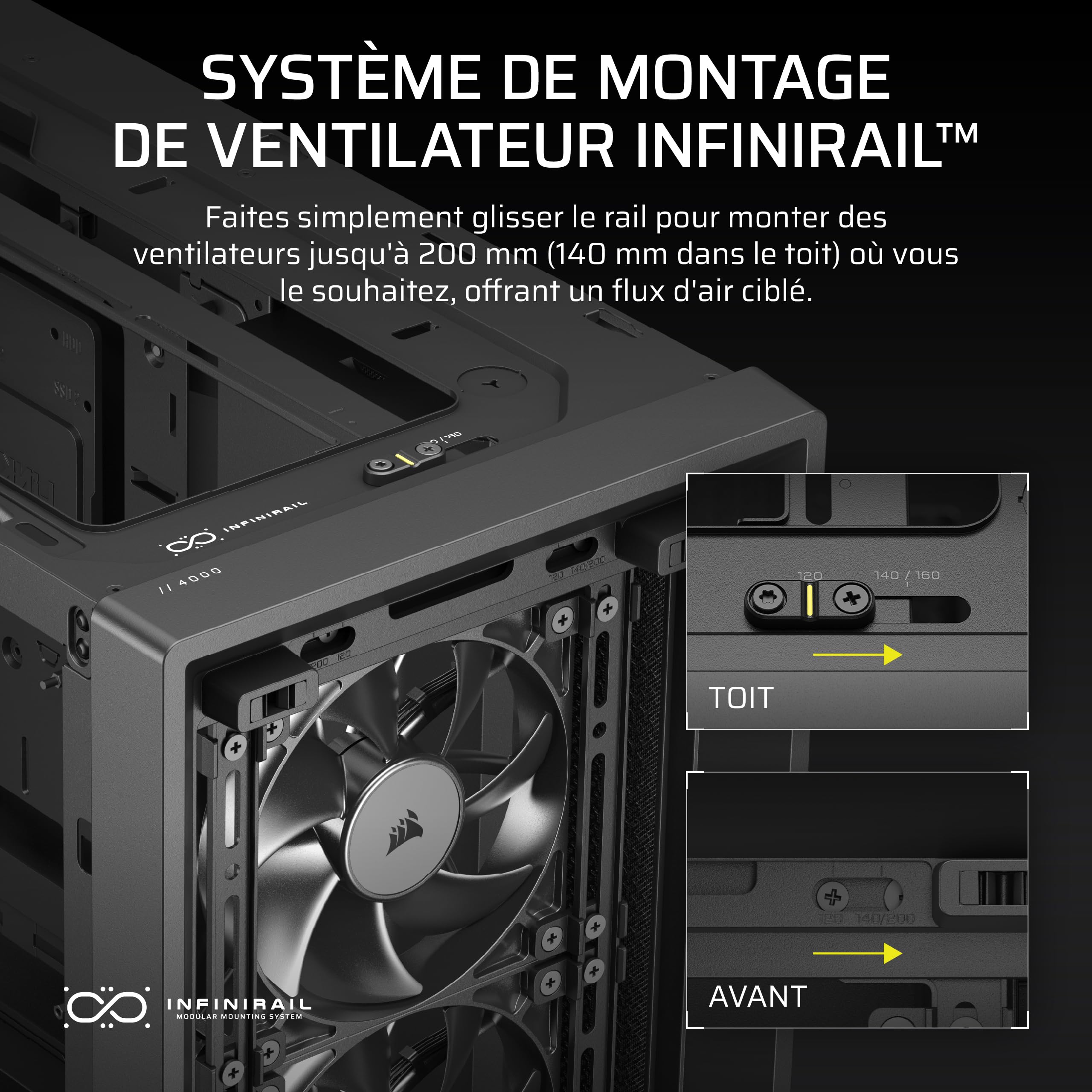 Boîtier ATX semi-tour Corsair Noir