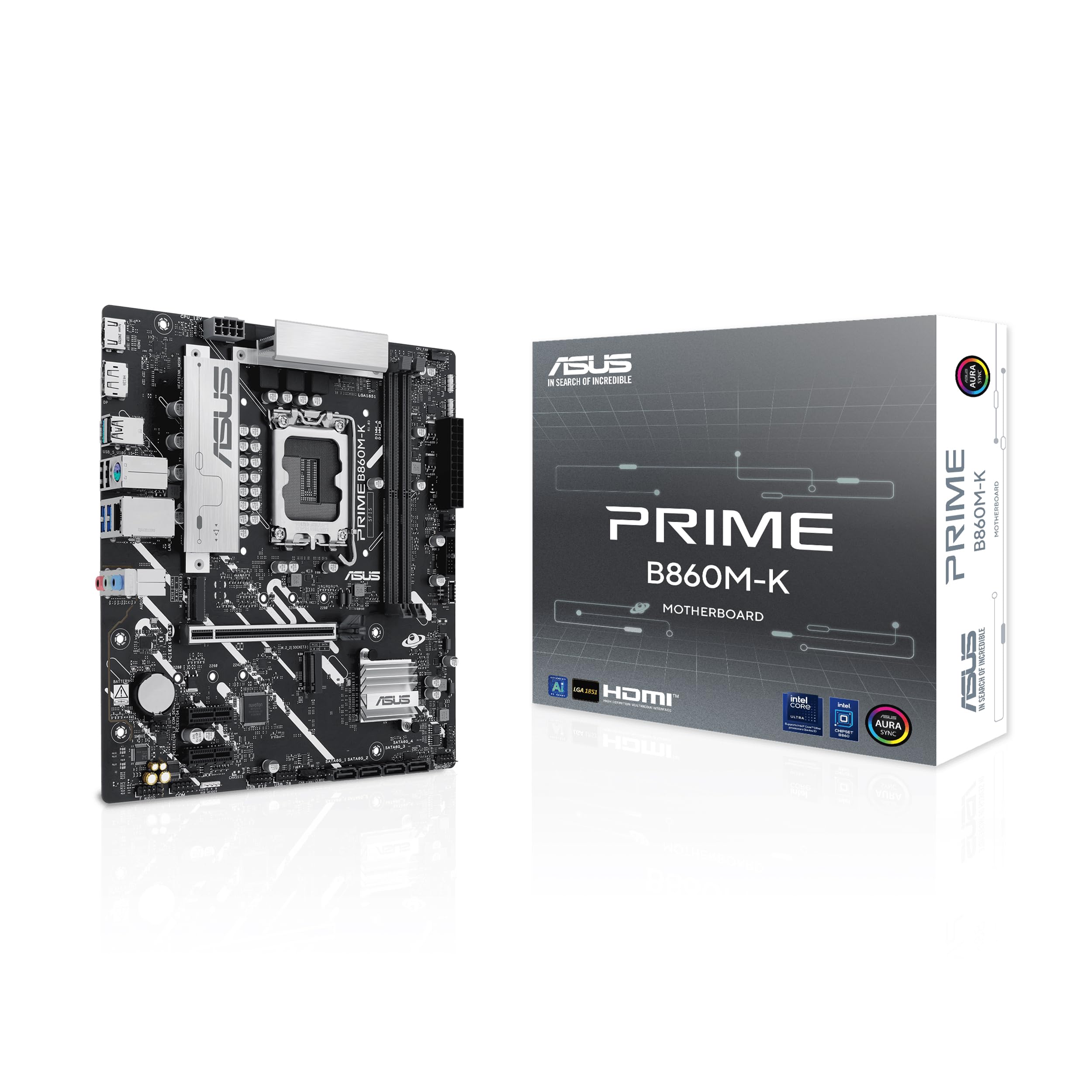 ASUS PRIME B860M-K LGA1851 DDR5 mATX MB 1xHDMI 1xDP 2xM.2 4xSATA
