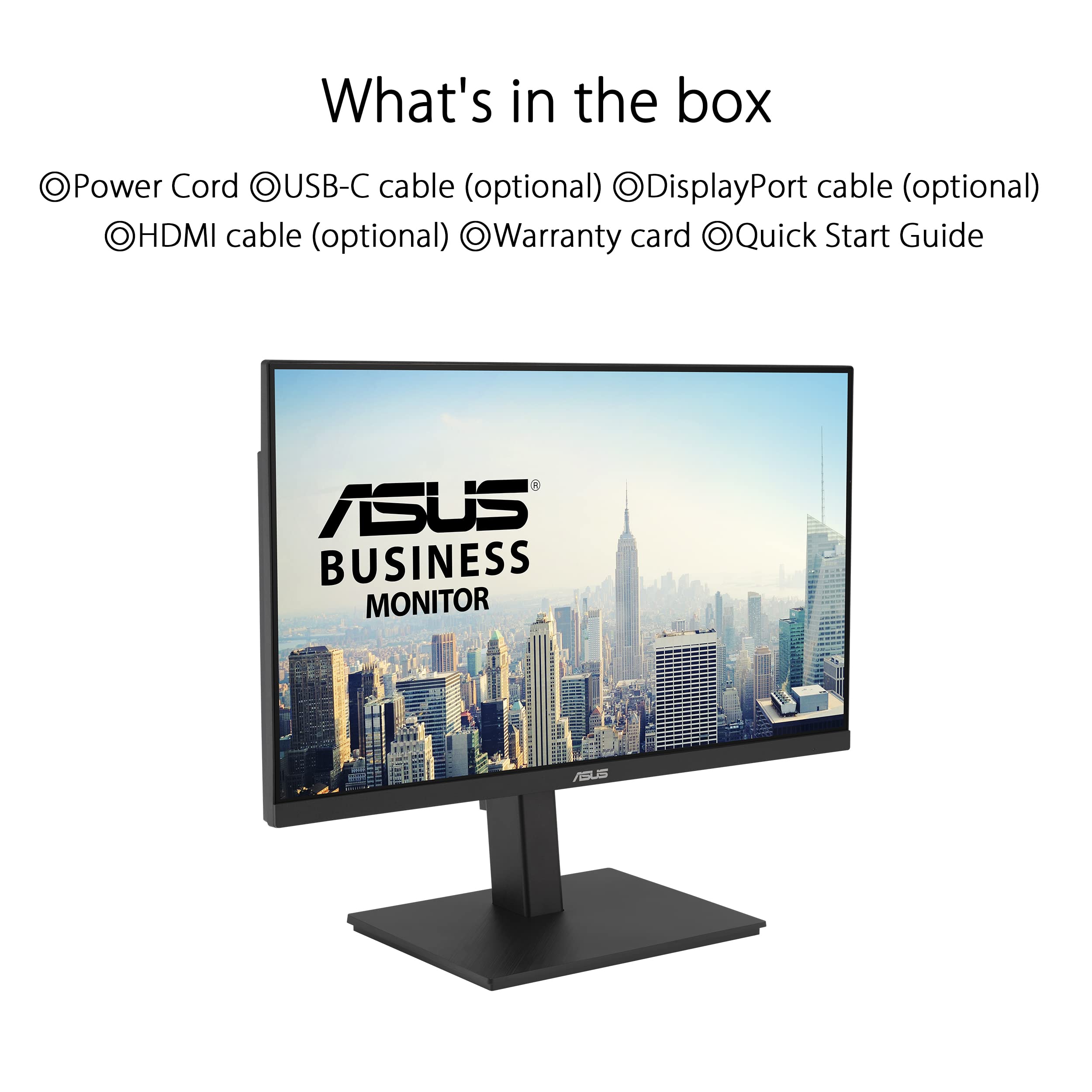 ASUS VA27ECPSN 27p Desktop IPS FHD 5ms 75Hz 300cd/m2 3-year warranty Exchange on site D+1