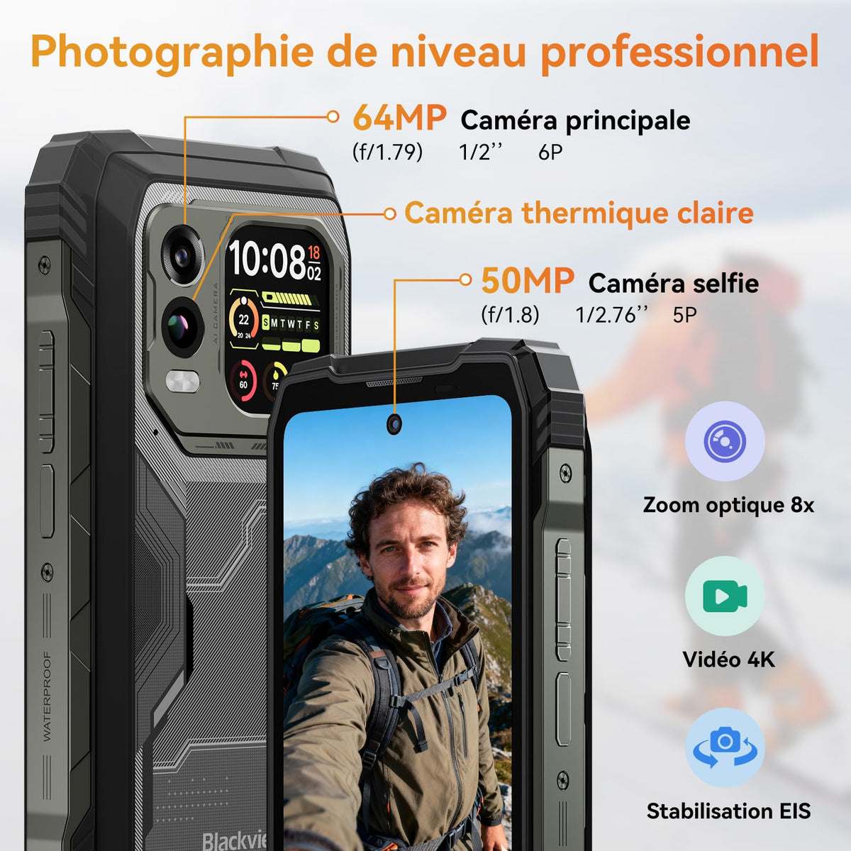 Blackview Xplore 1 (5G - 6.78'' - 512 Go, 16 Go RAM - 20000mAh) Noir