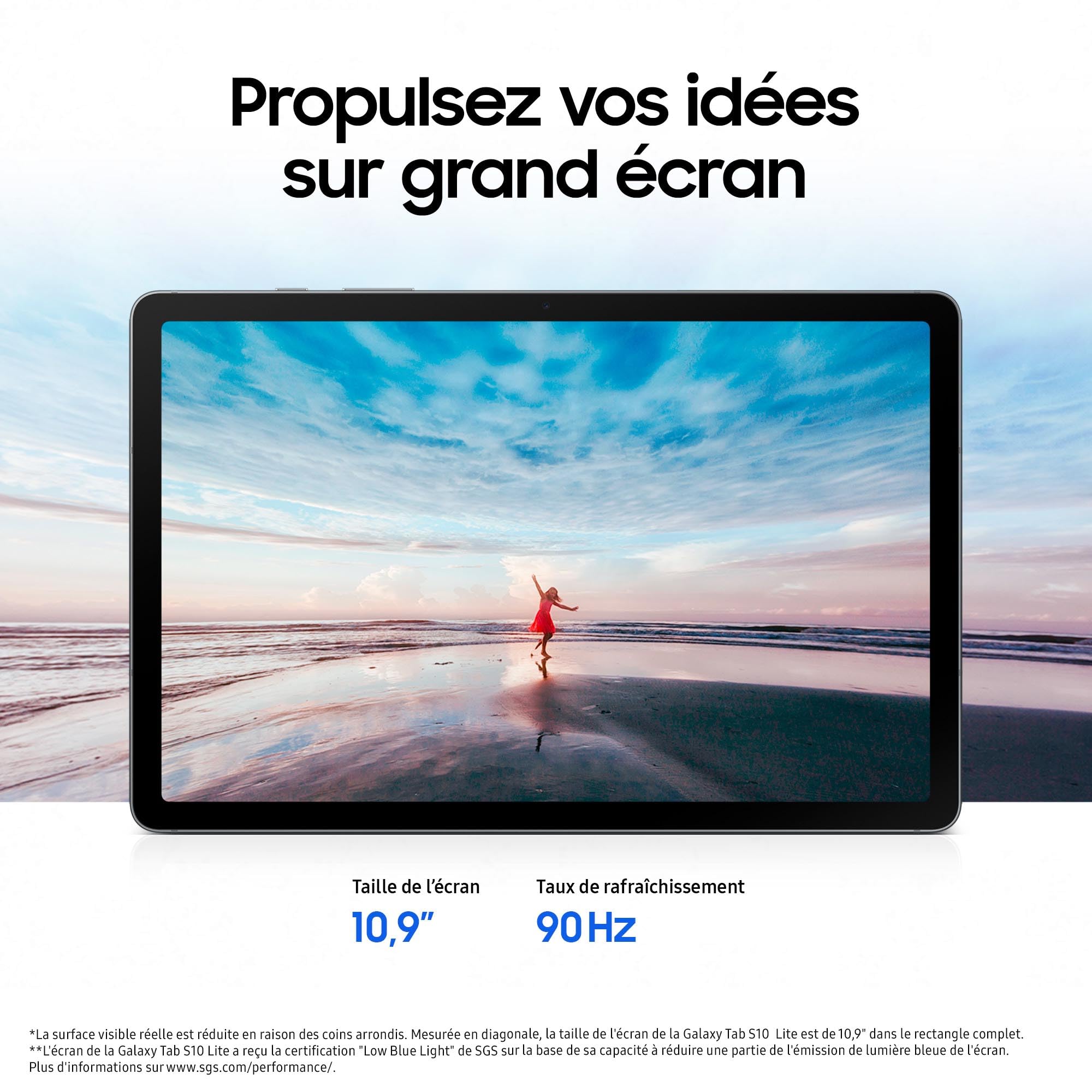 "Samsung SM-X400 128 Go 27,7 cm (10.9"") 6 Go Wi-Fi 6 (802.11ax) Corail, Rouge"